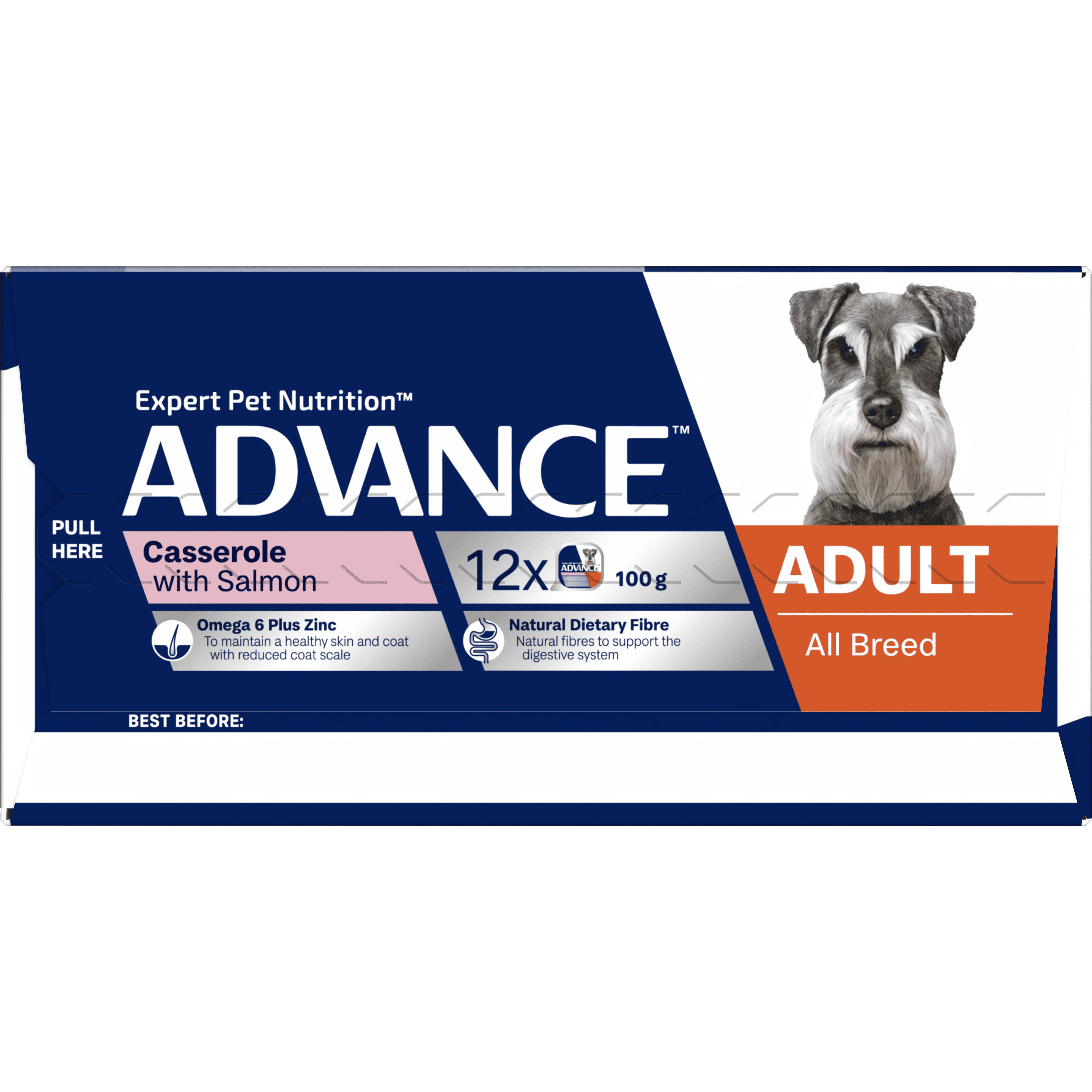 ADVANCE - Adult All Breed Salmon Casserole Dog Wet Food (100g x 12pk) - Image 10
