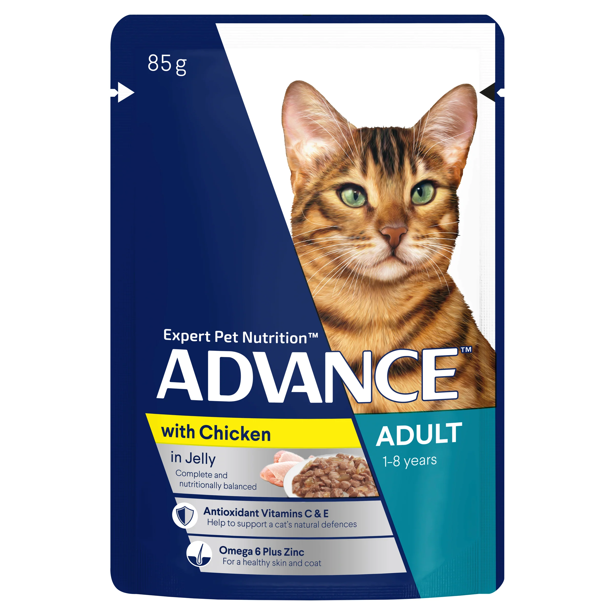 ADVANCE - Adult Chicken in Jelly Cat Wet Food (12pk x 85g) - Image 3