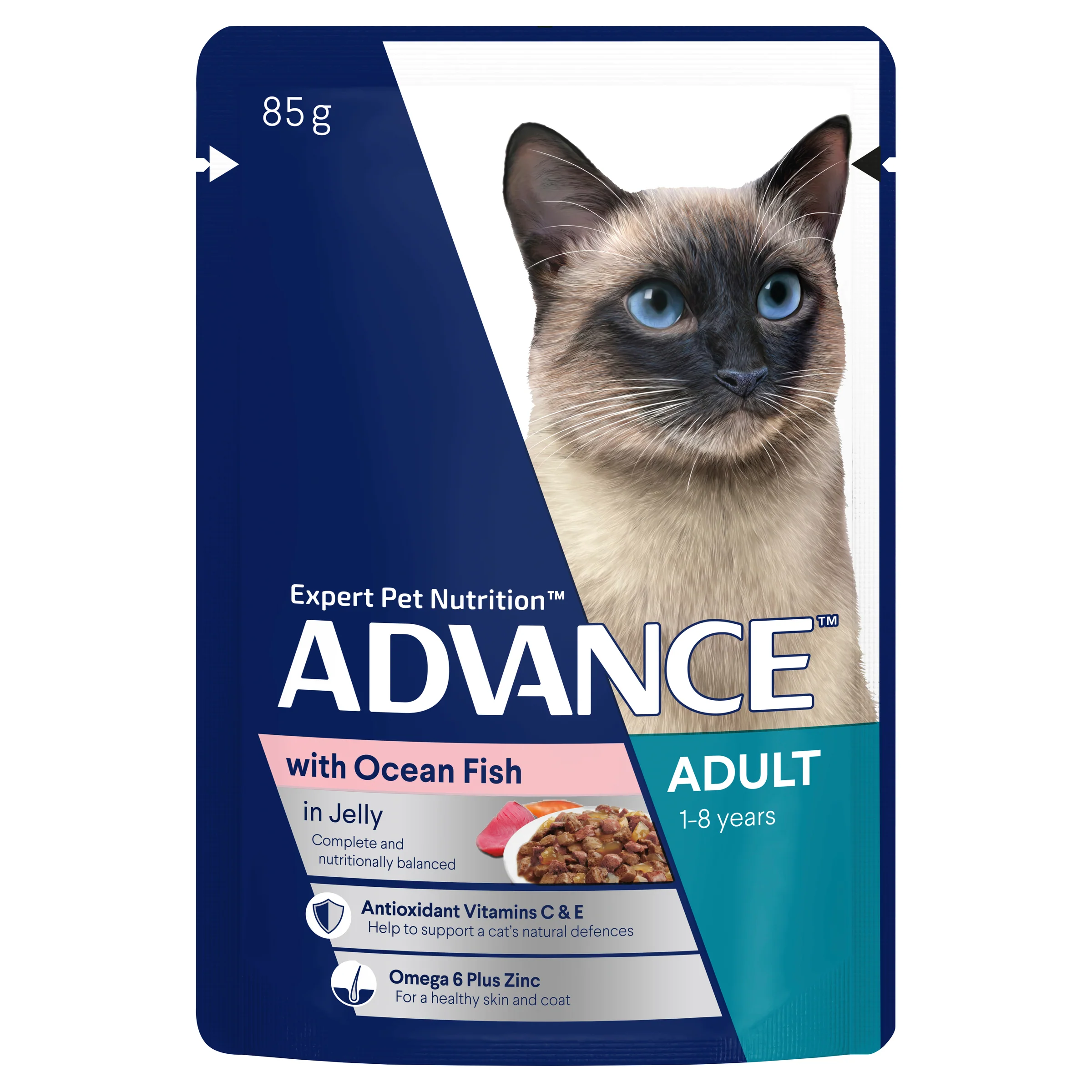 ADVANCE - Adult Ocean Fish in Jelly Cat Wet Food (12pk x 85g) - Image 3