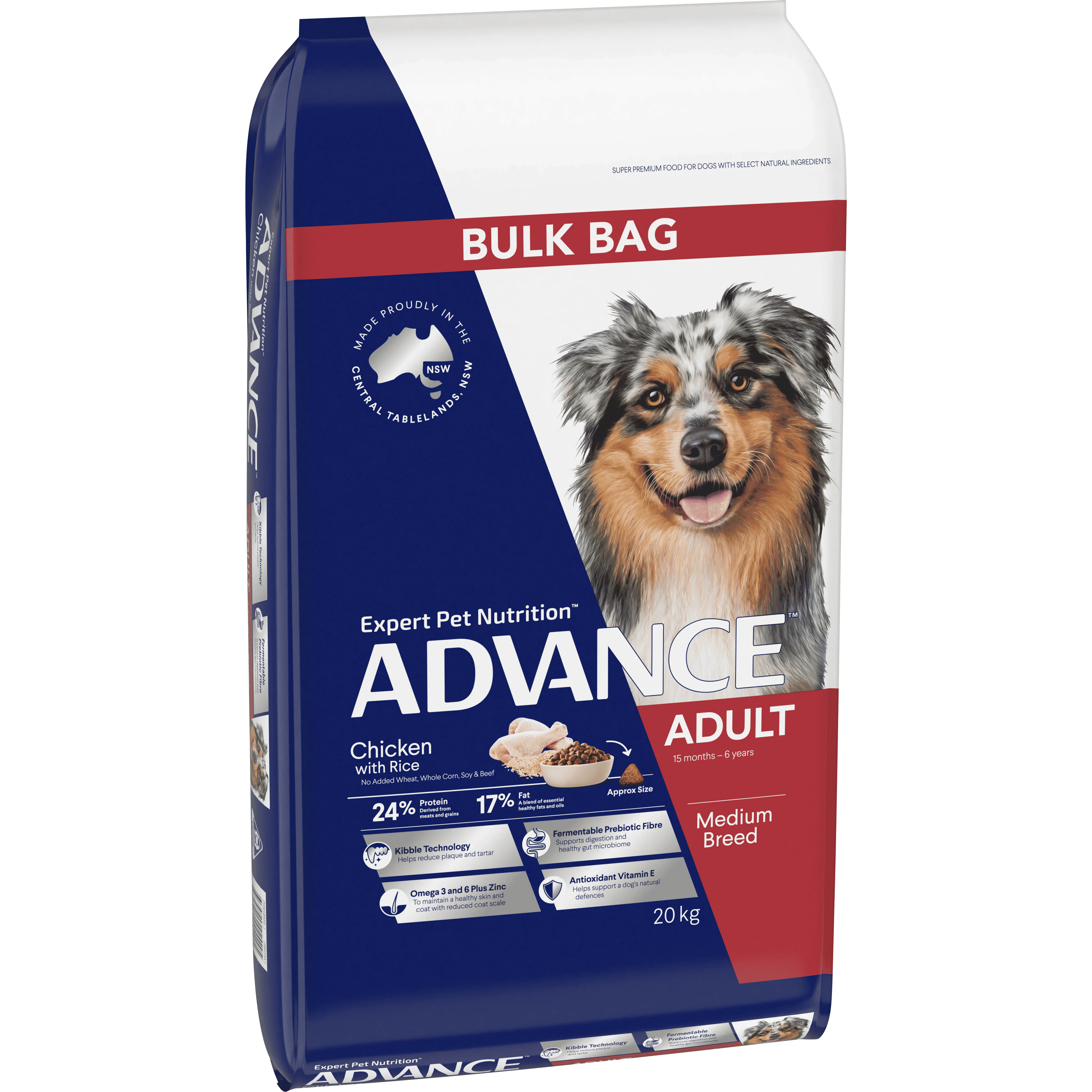 ADVANCE - Adult Medium Breed Chicken with Rice Dog Dry Food (20kg) - Image 4