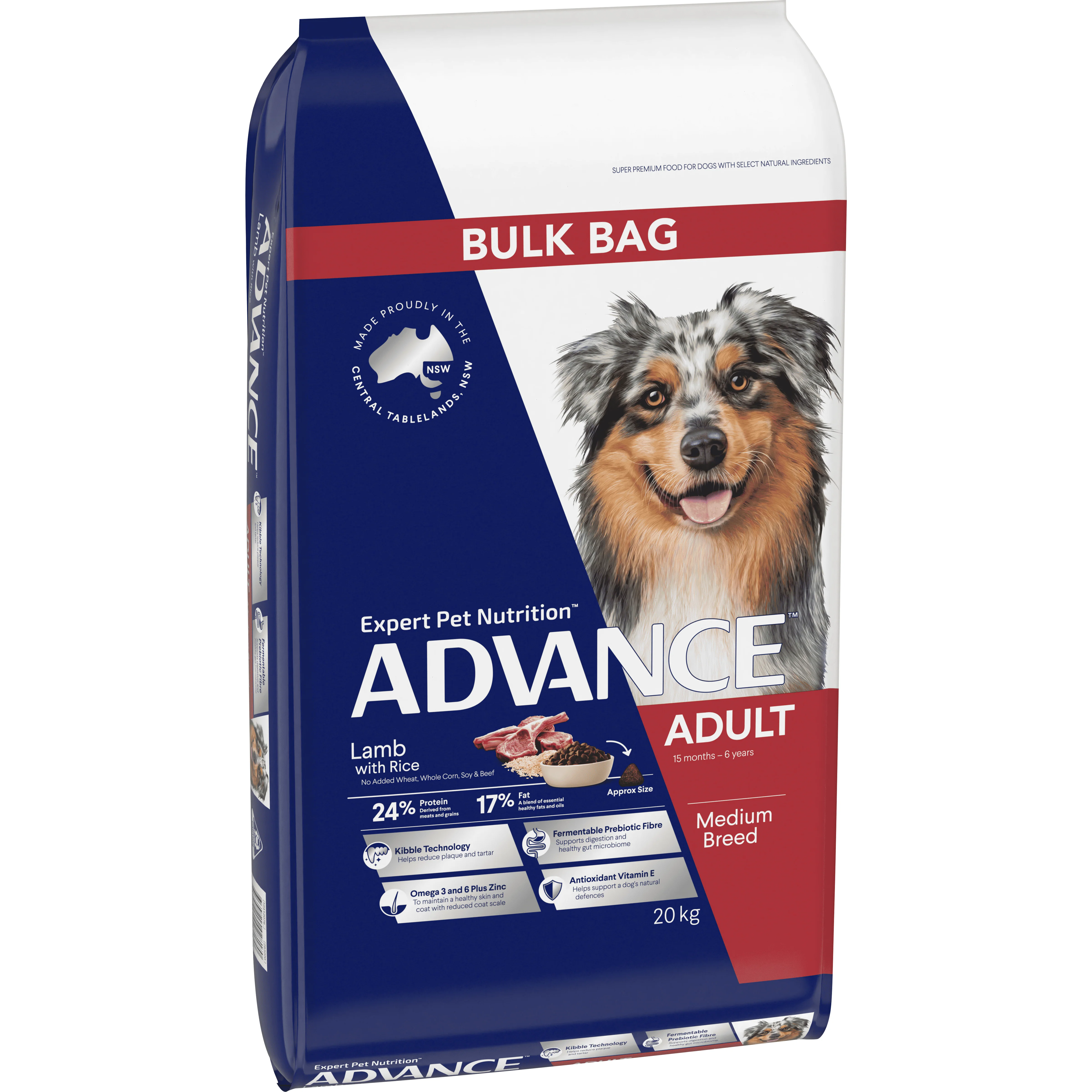 ADVANCE - Adult Medium Breed Lamb with Rice Dog Dry Food (20kg) - Image 4
