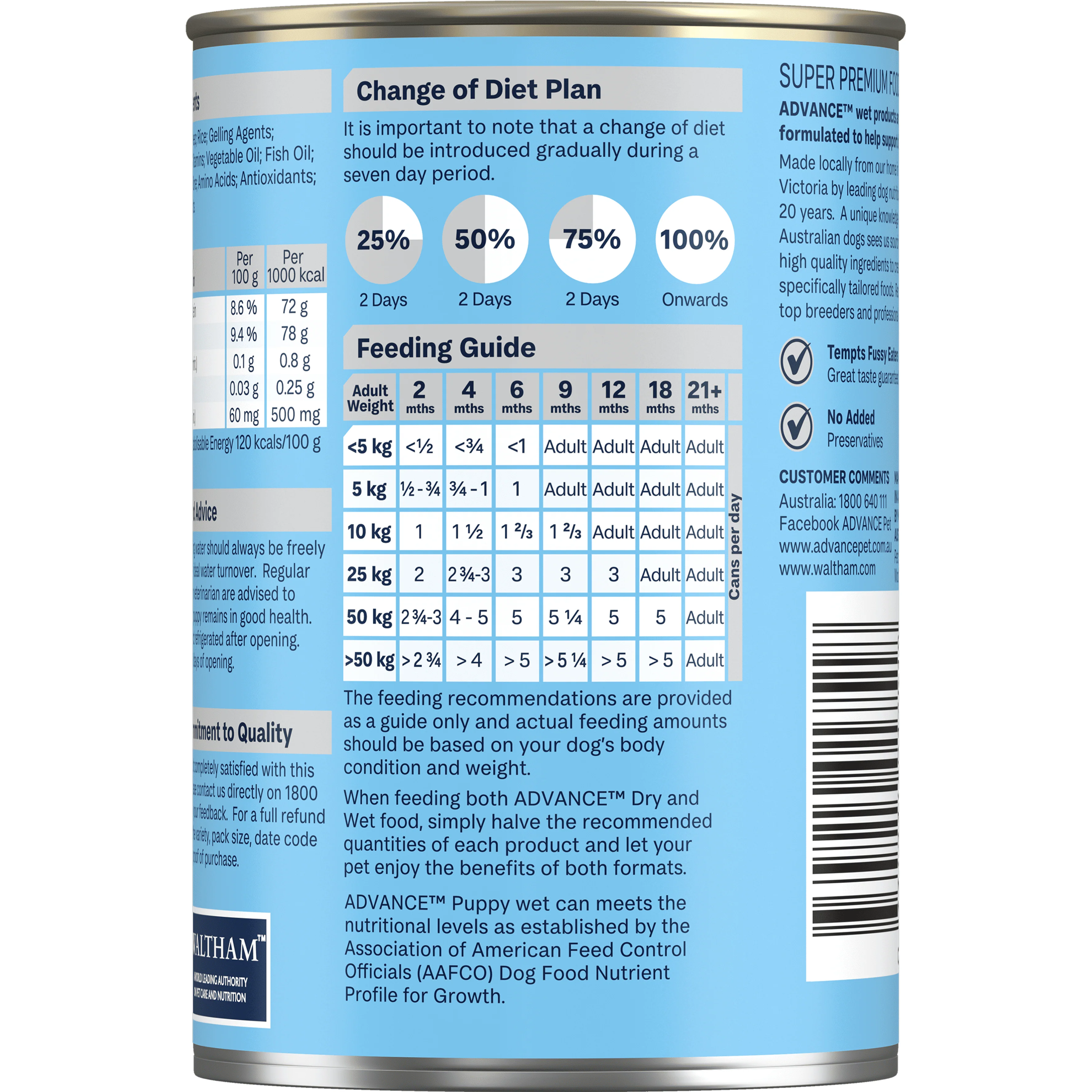 ADVANCE - Puppy Growth Chicken with Rice Dog Wet Food (410g) - Image 3
