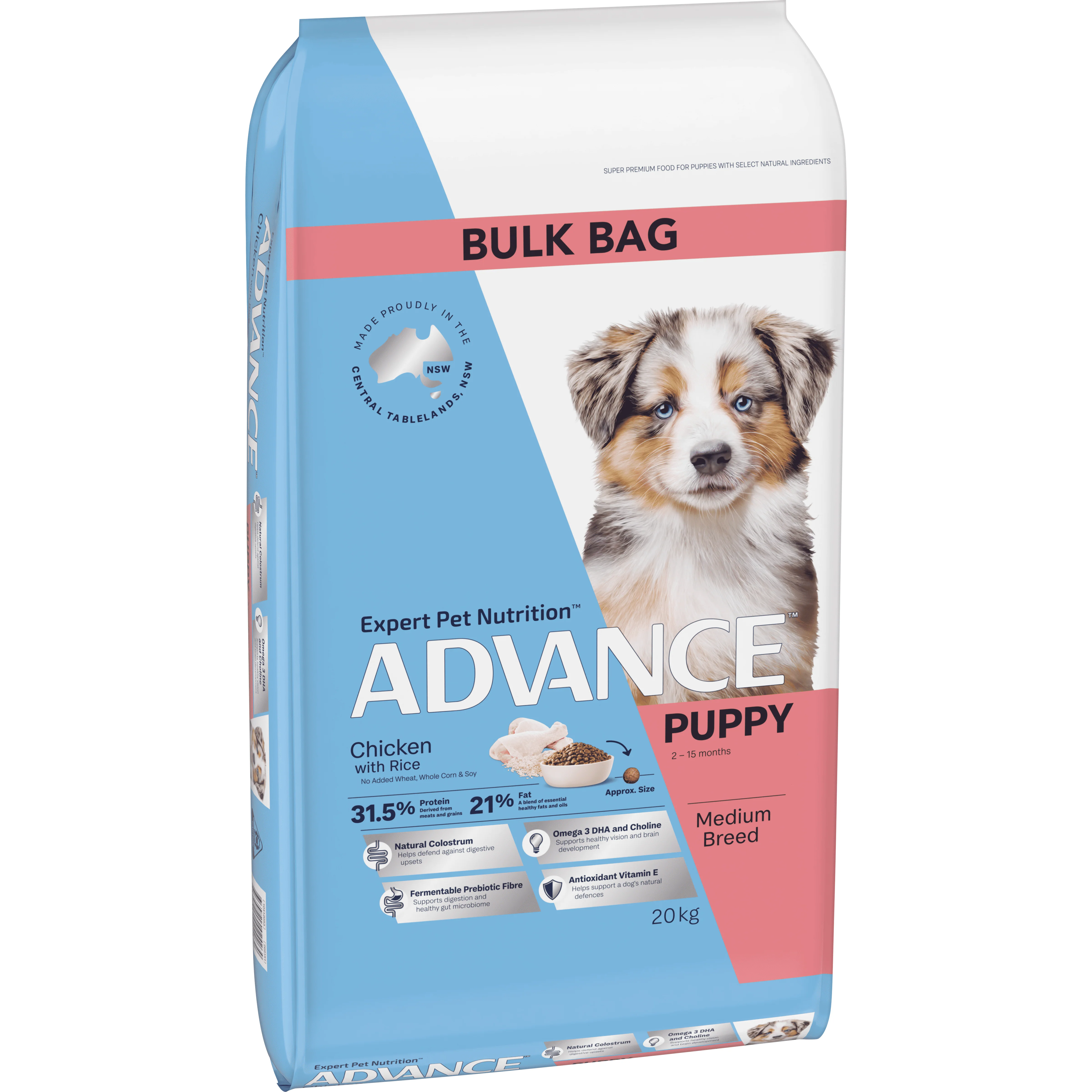 ADVANCE - Puppy Medium Breed Chicken with Rice Dog Dry Food (20kg) - Image 3