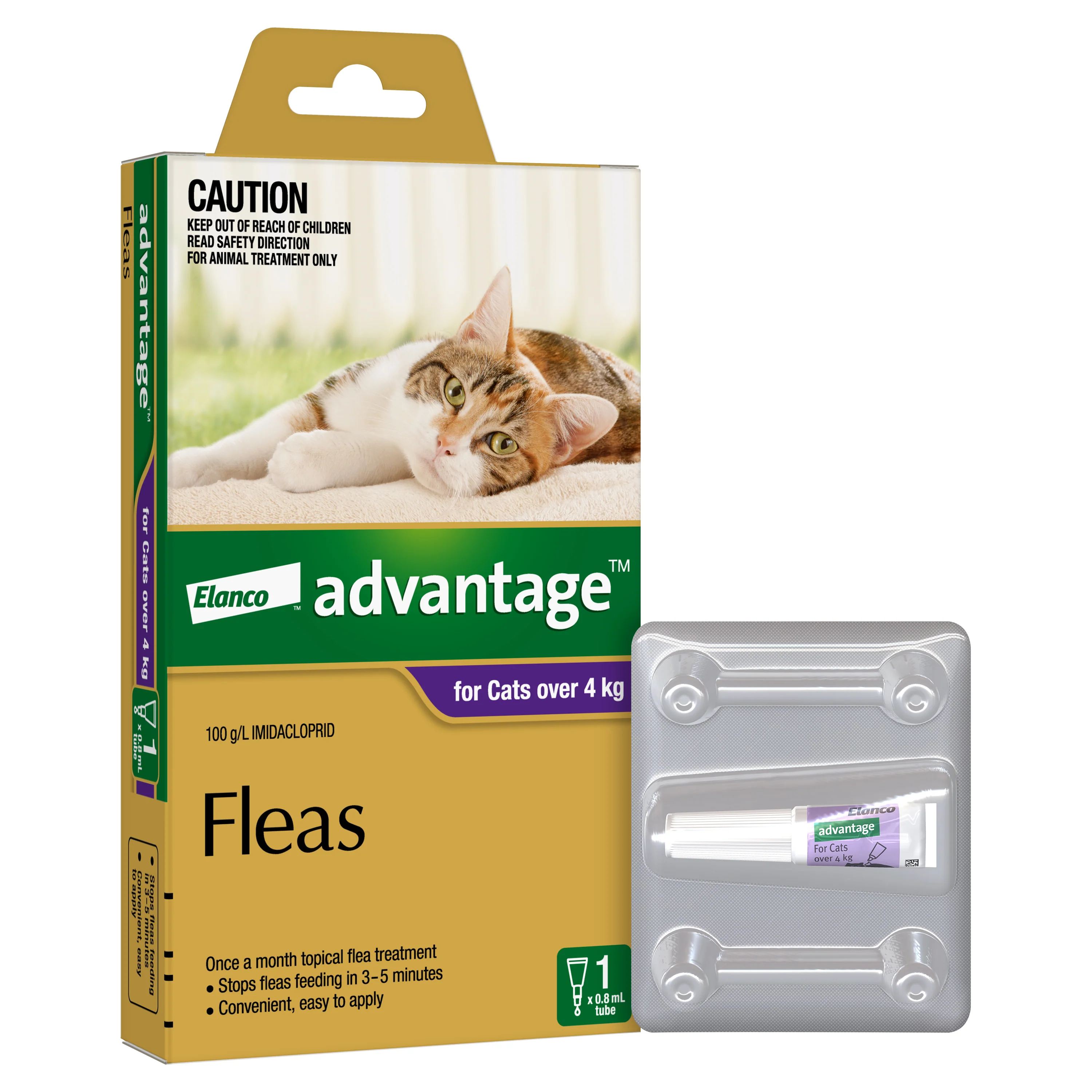 Advantage - Flea Treatment for Cats over 4kg (1pk) - Image 3