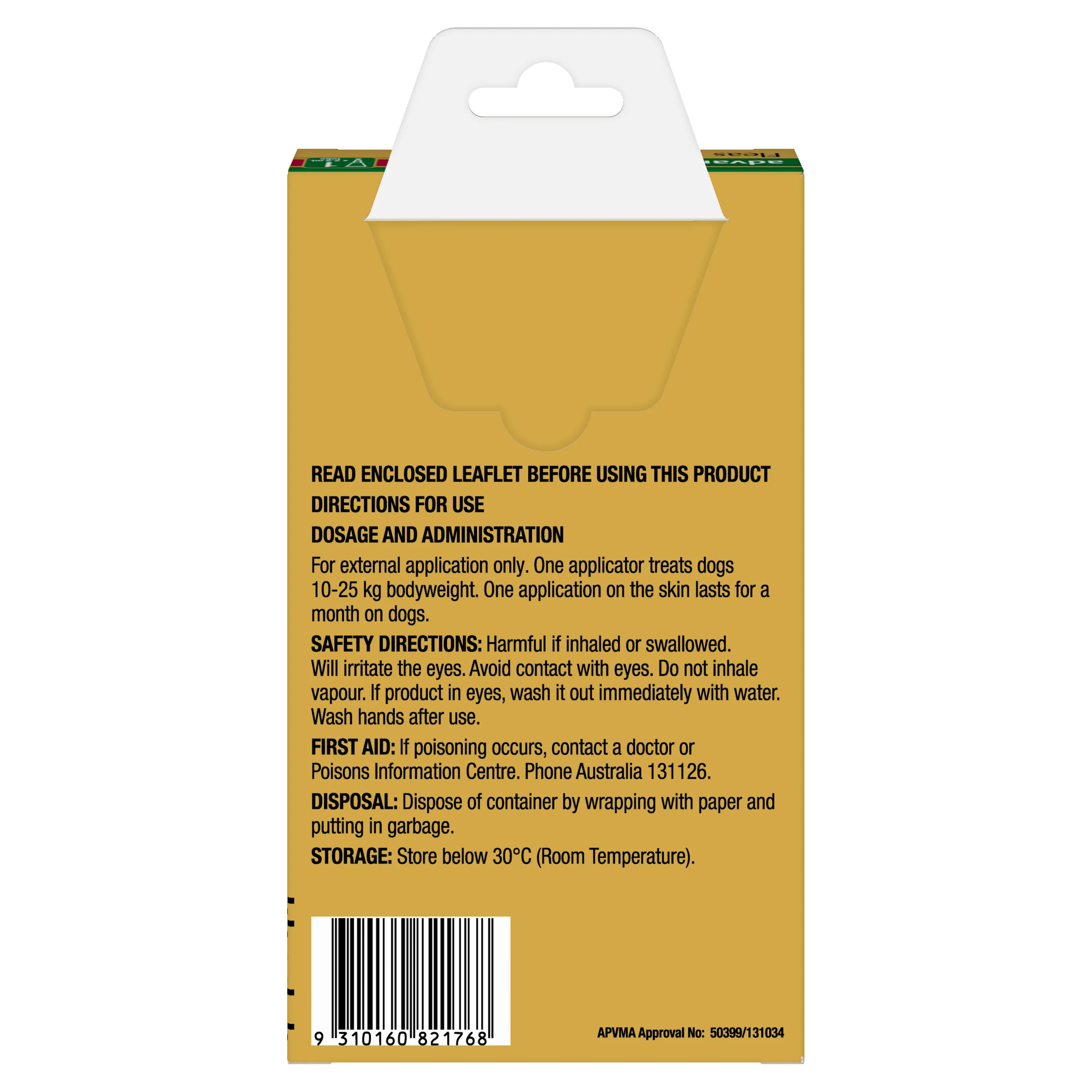 Advantage - Flea Treatment for Dogs 10-25kg (1pk) - Image 2