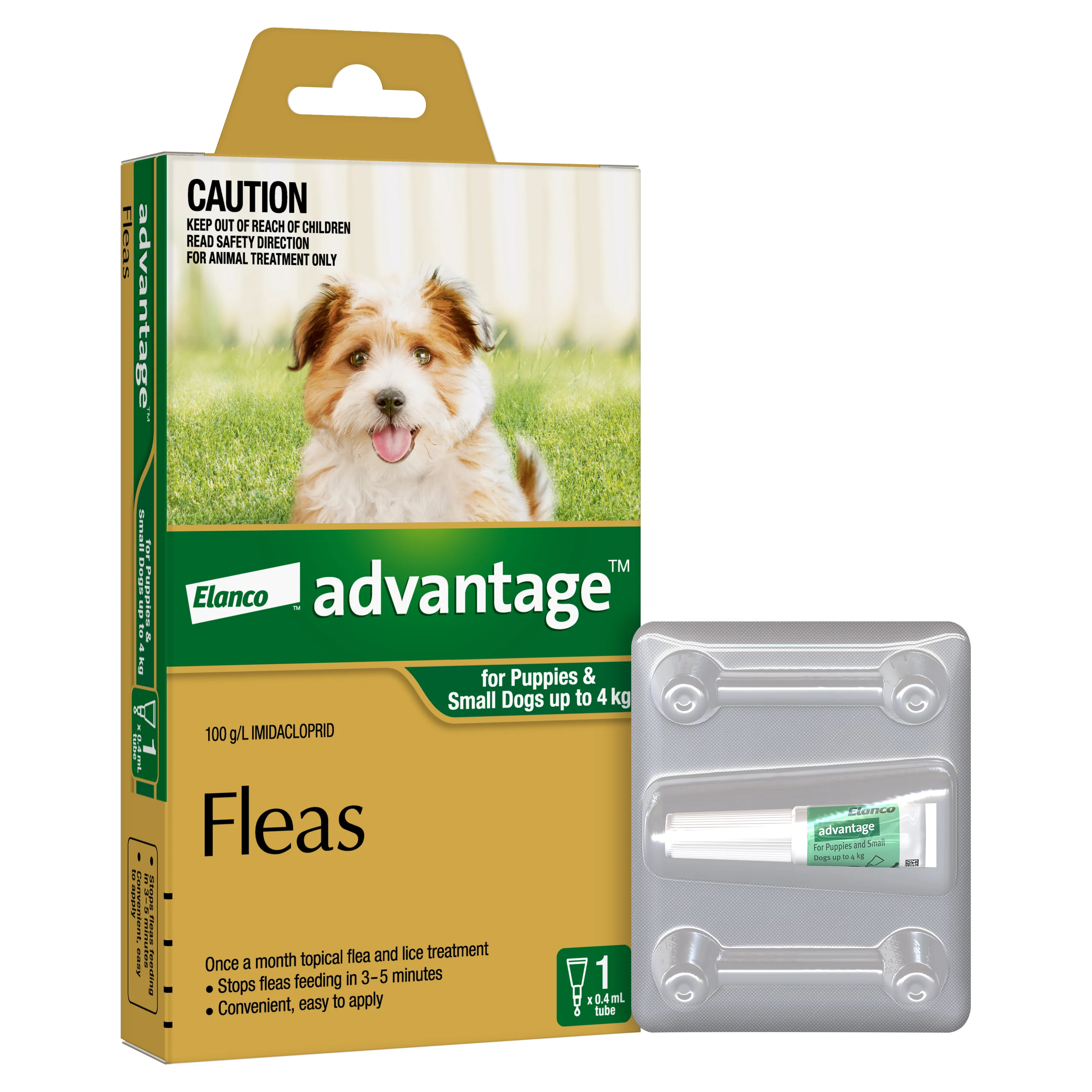 Advantage - Flea Treatment for Puppies and Dogs up to 4kg (1pk) - Image 3