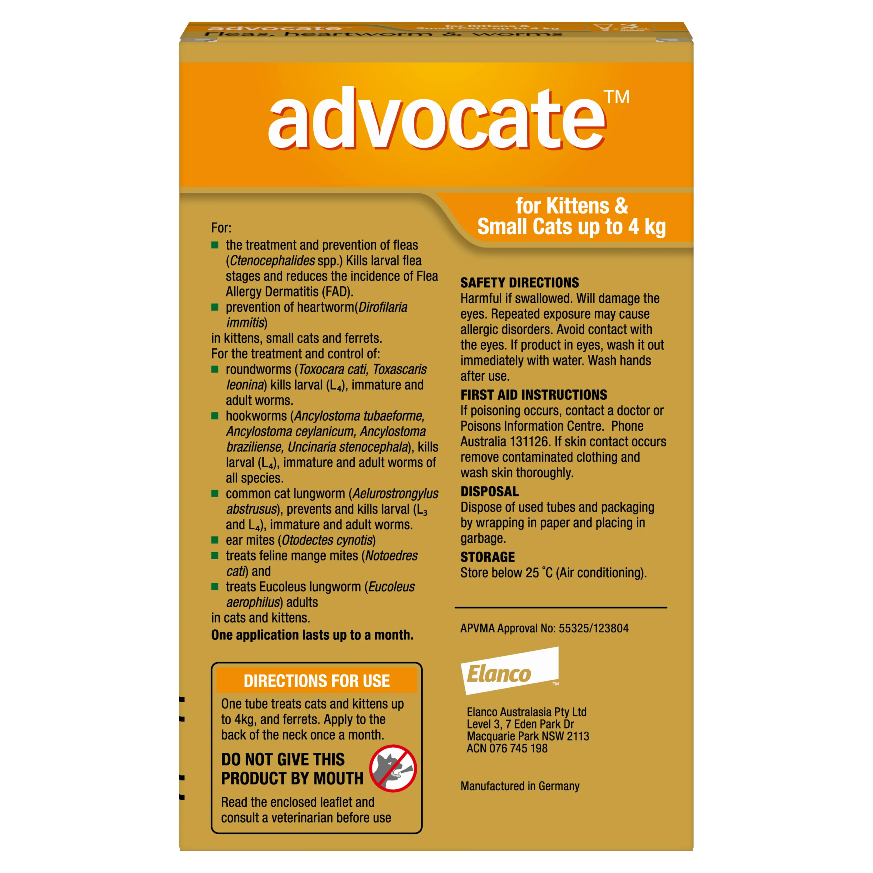 Advocate - Cat up to 4kg (3pk) - Image 2