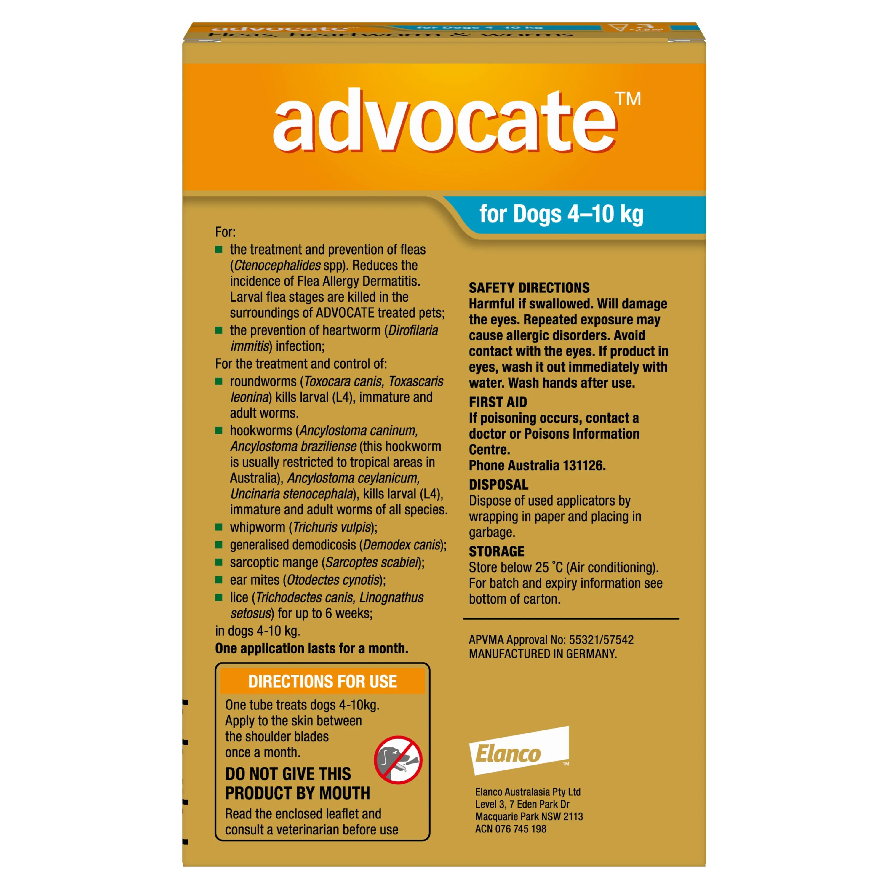 Advocate - Dog 4-10kg (3pk) - Image 2