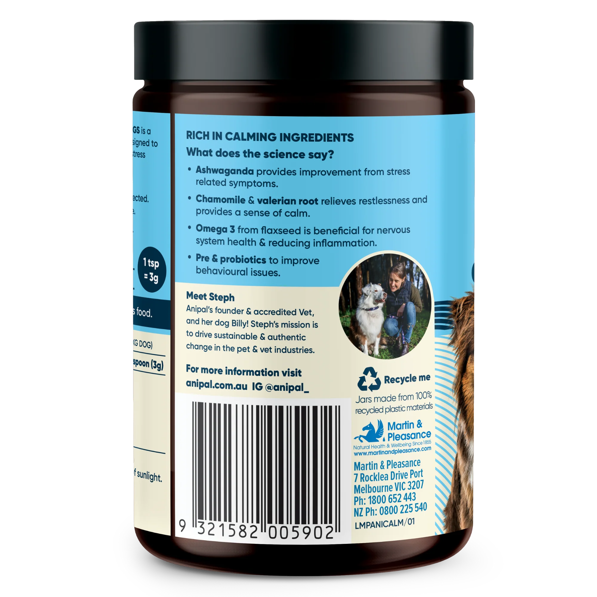 Anipal Calm Formula Powder Meal Topper 135g - Image 4