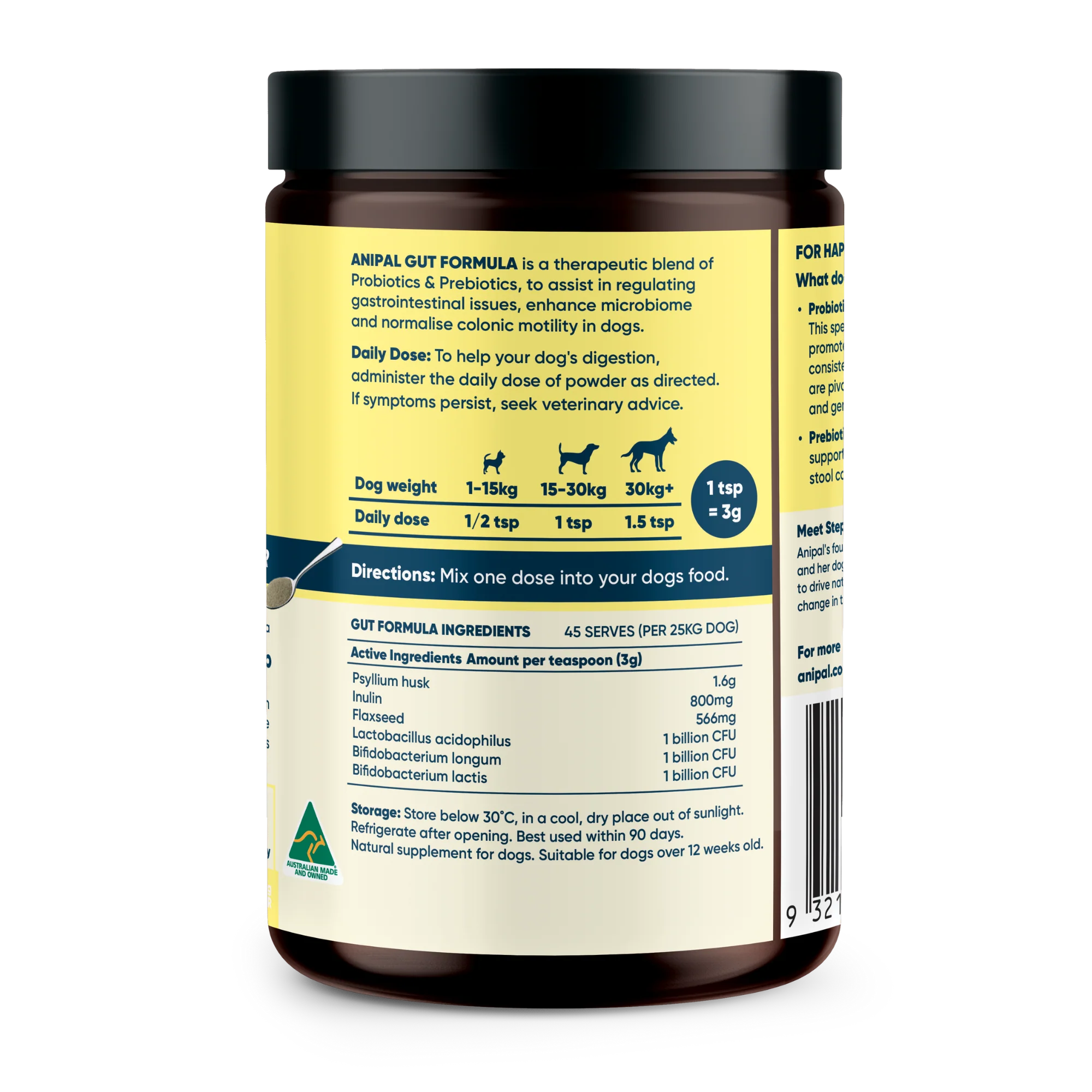 Anipal Gut Formula Powder Meal Topper 135g - Image 3