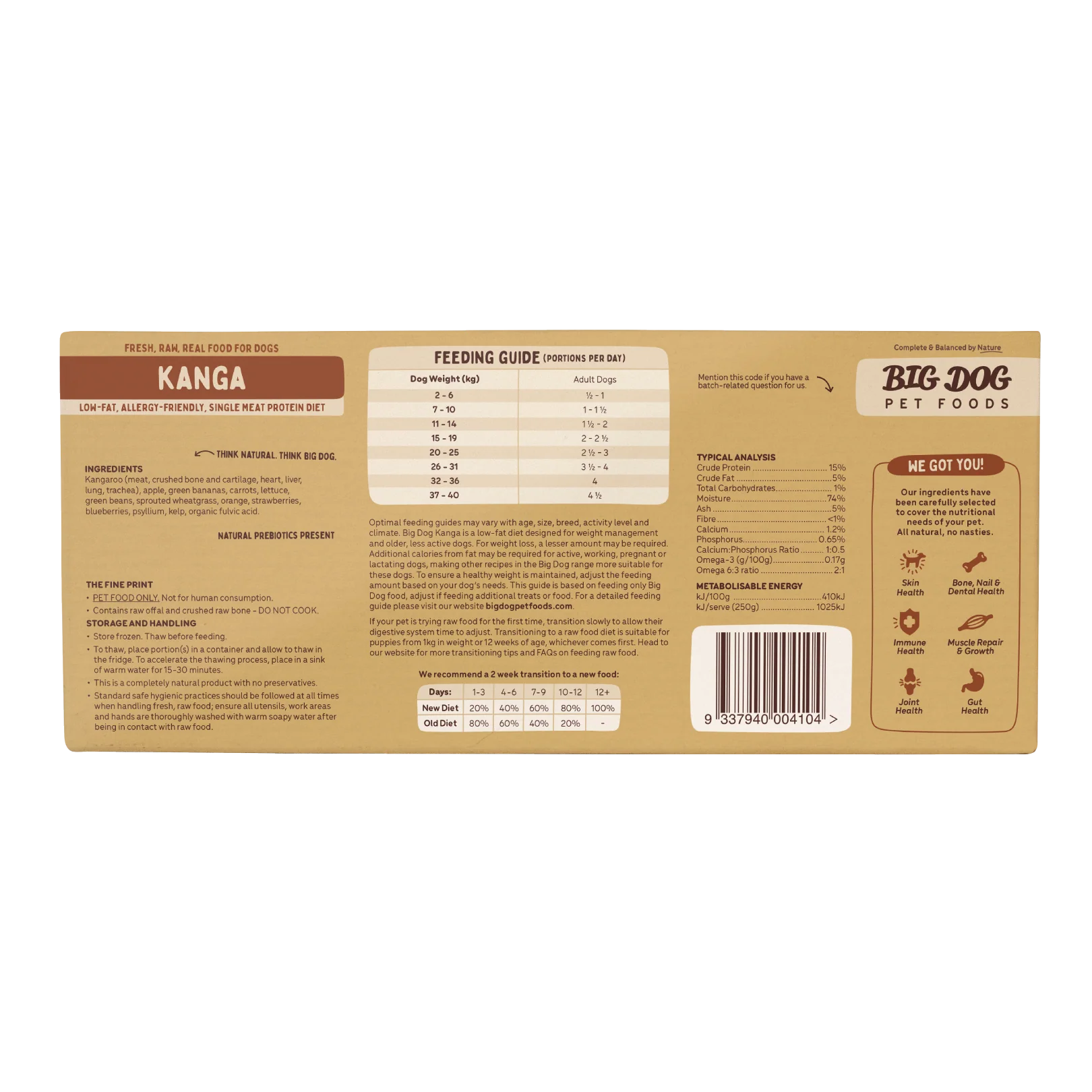 Big Dog - Allergy Friendly Kangaroo for Dogs (3kg) - Image 4