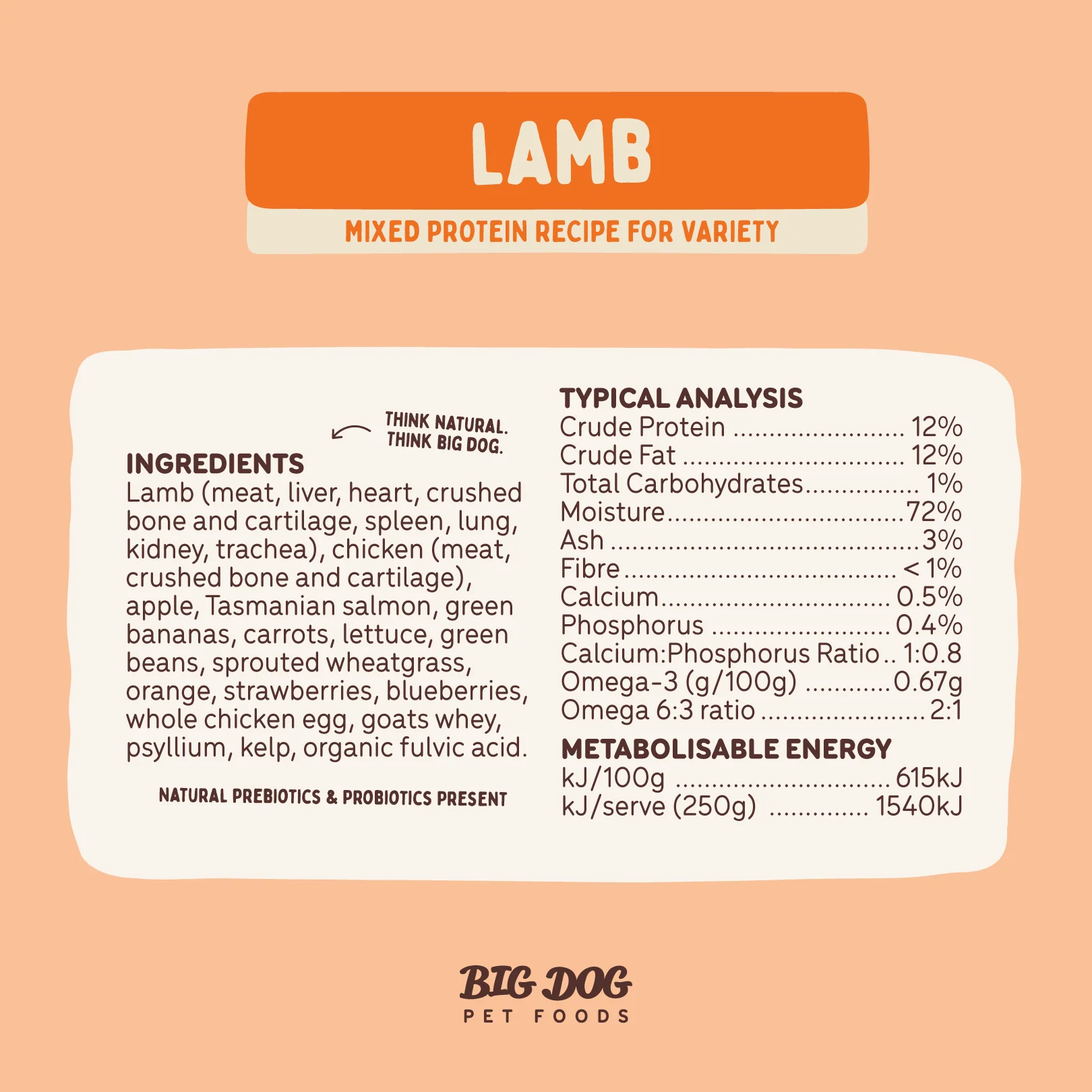 Big Dog - Lamb for Dogs (3kg) - Image 8