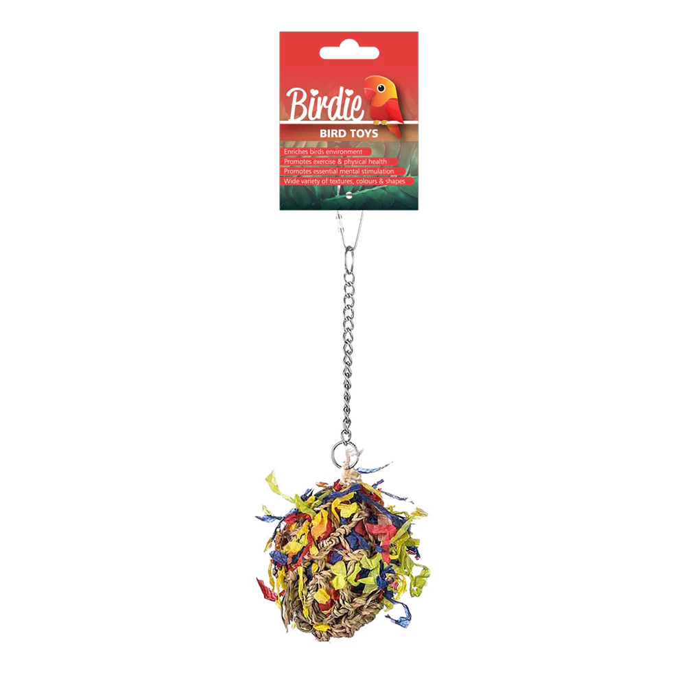 Birdie - Foraging Super Shredder Ball Bird Toy (Small)