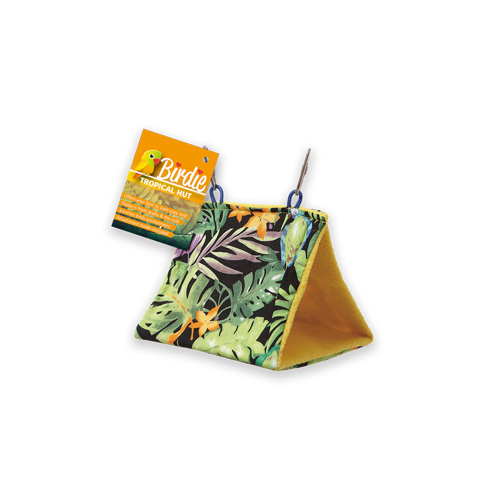 Birdie - Tropical Bird Hut (14cm)