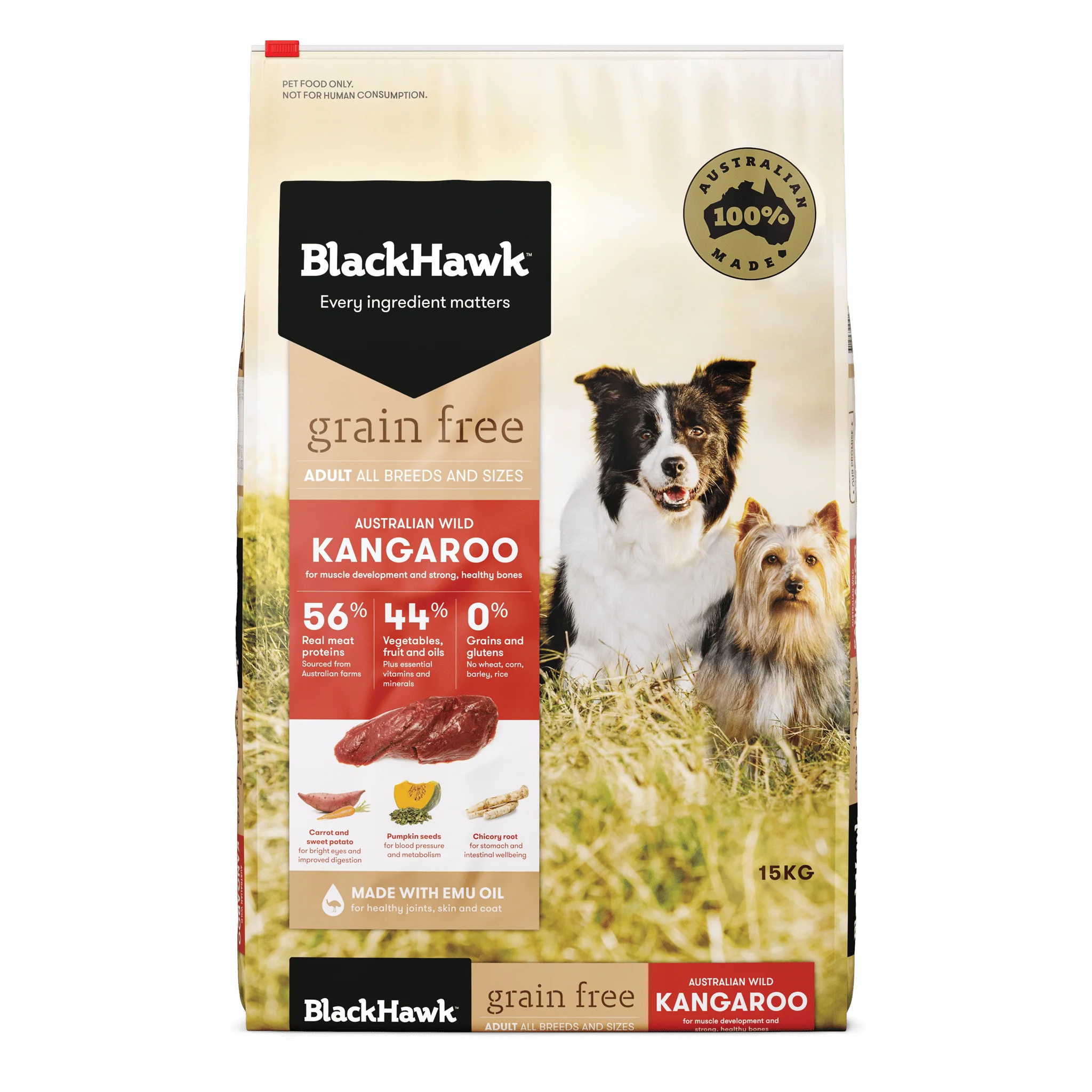 Black Hawk - Grain Free Kangaroo Dog Dry Food (15kg) - Image 3
