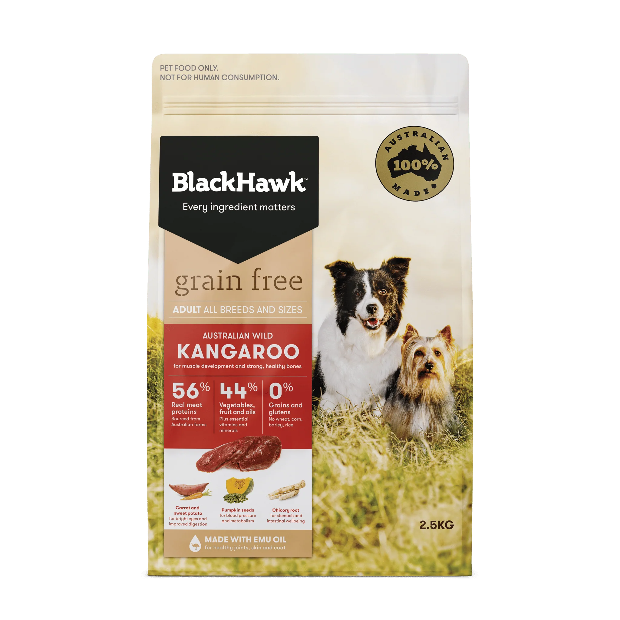 Black Hawk - Grain Free Kangaroo Dog Dry Food (2.5kg) - Image 3