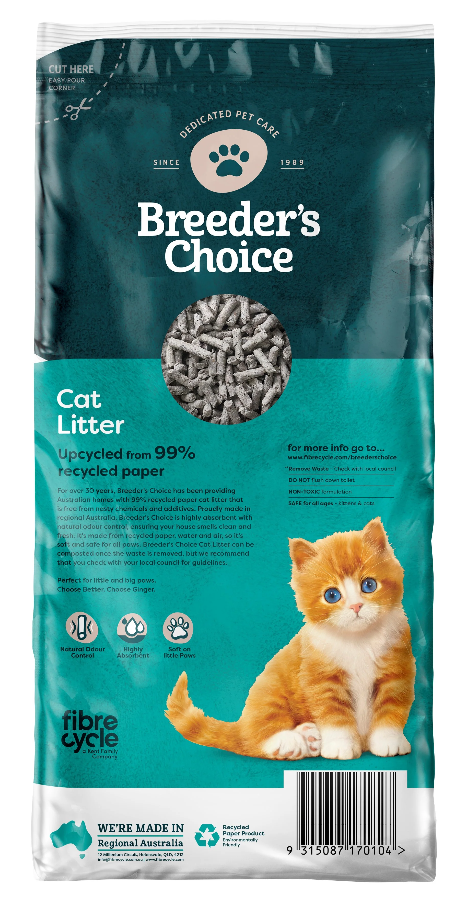 Breeder's Choice - Cat Litter (30L) - Image 2