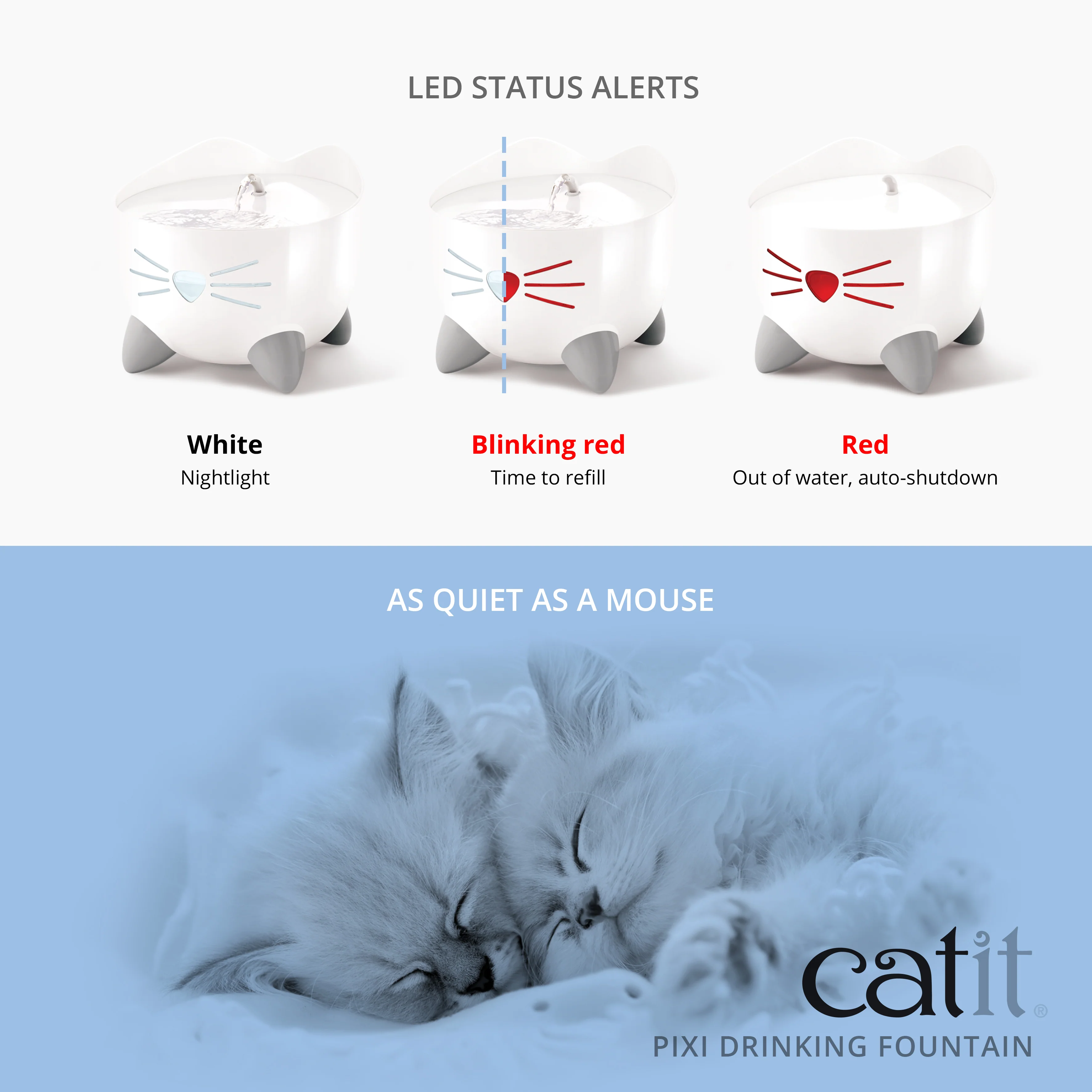 Catit - Pixi Cat Drinking Fountain (Light Blue) - Image 3