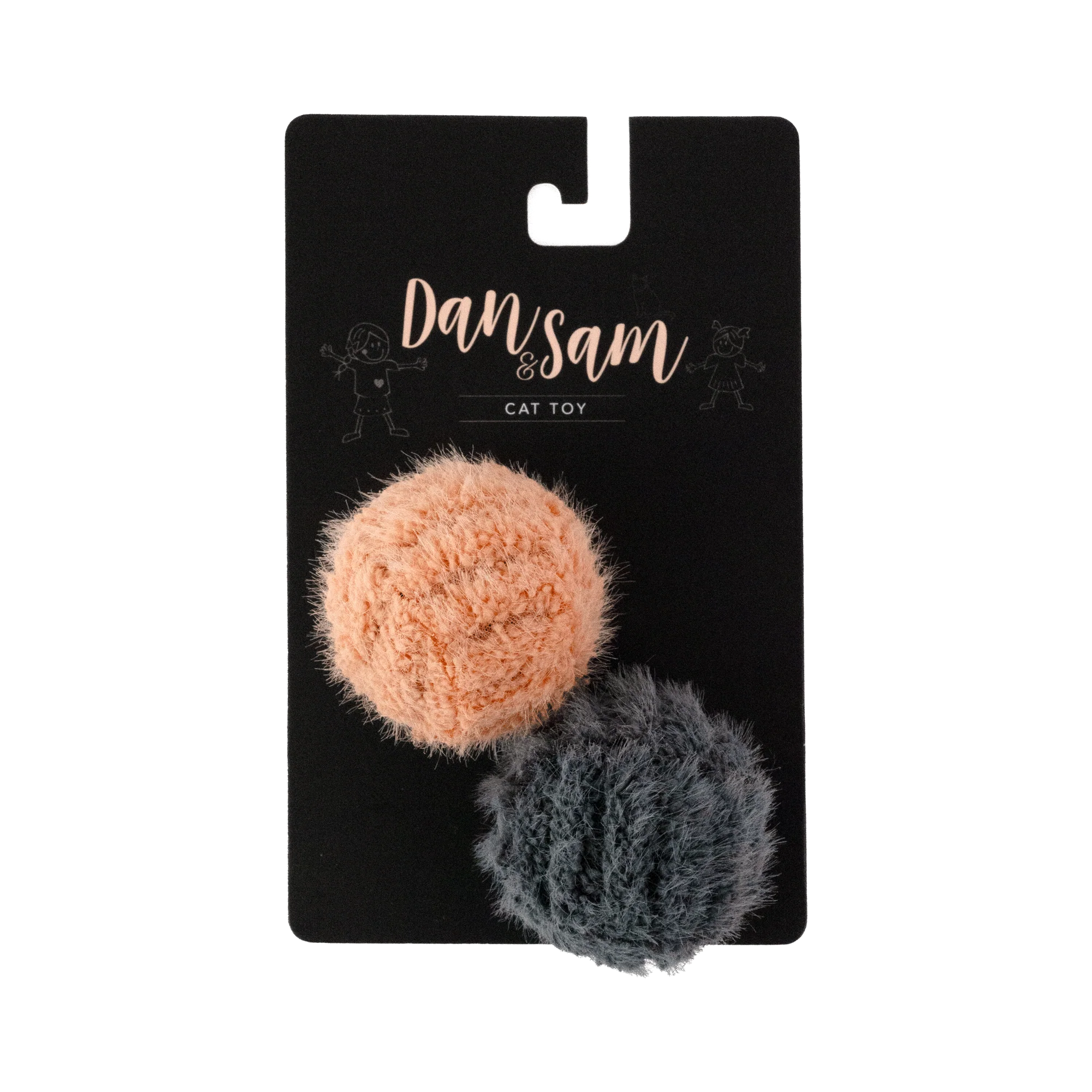 Dan & Sam Blush and Grey Plush Balls