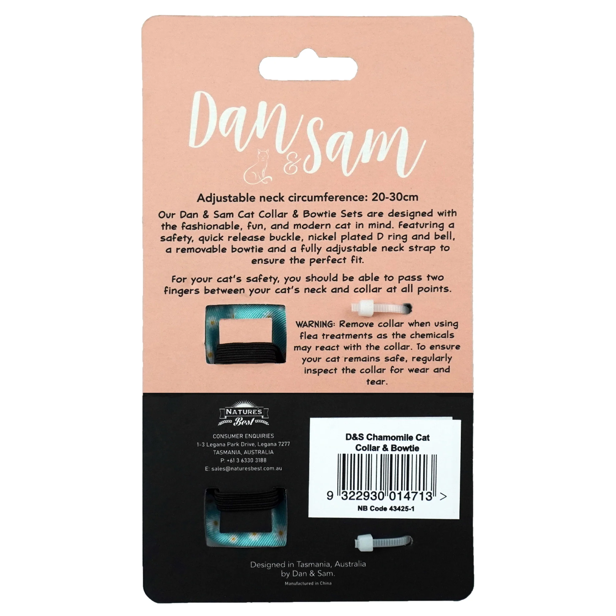 Dan & Sam - Cat Collar & Bowtie (Chamomile) - Image 3