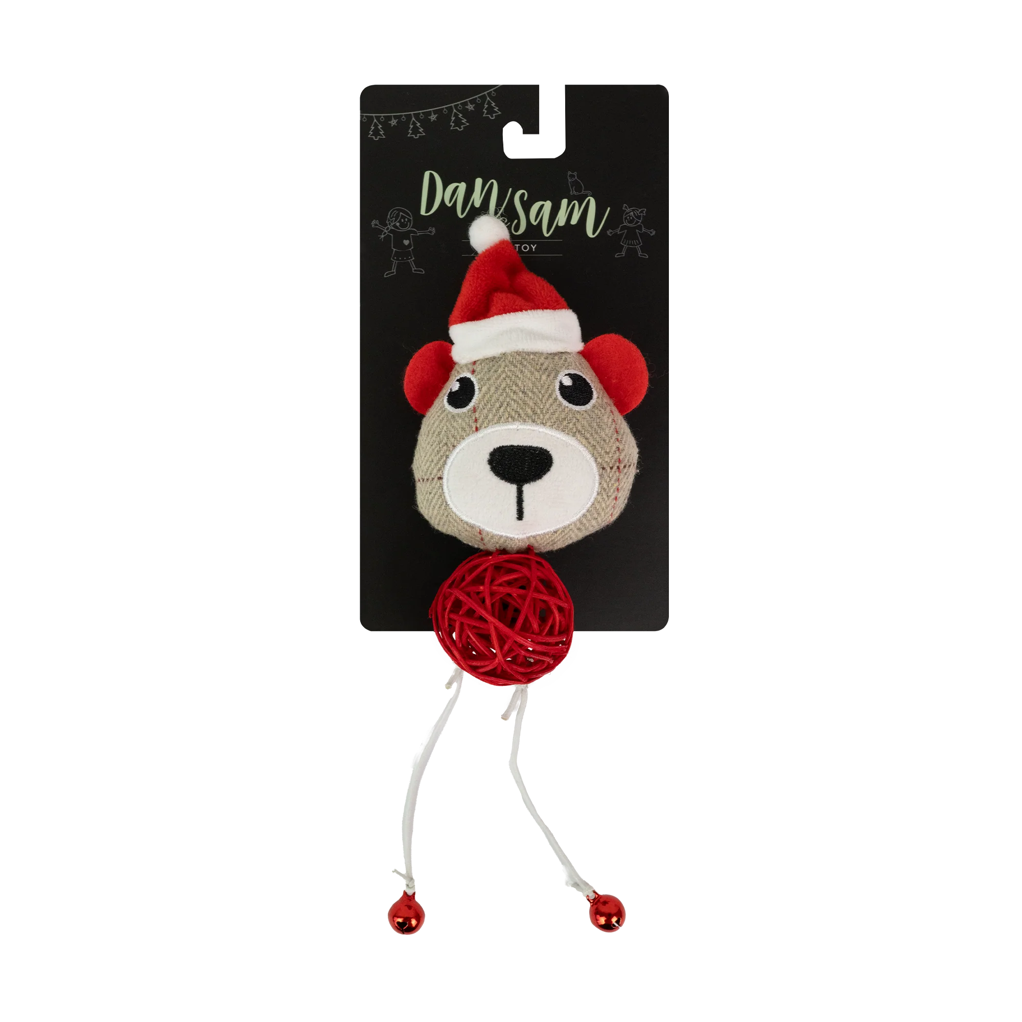 Dan & Sam - Christmas Rattan Ball Mouse (23cm)