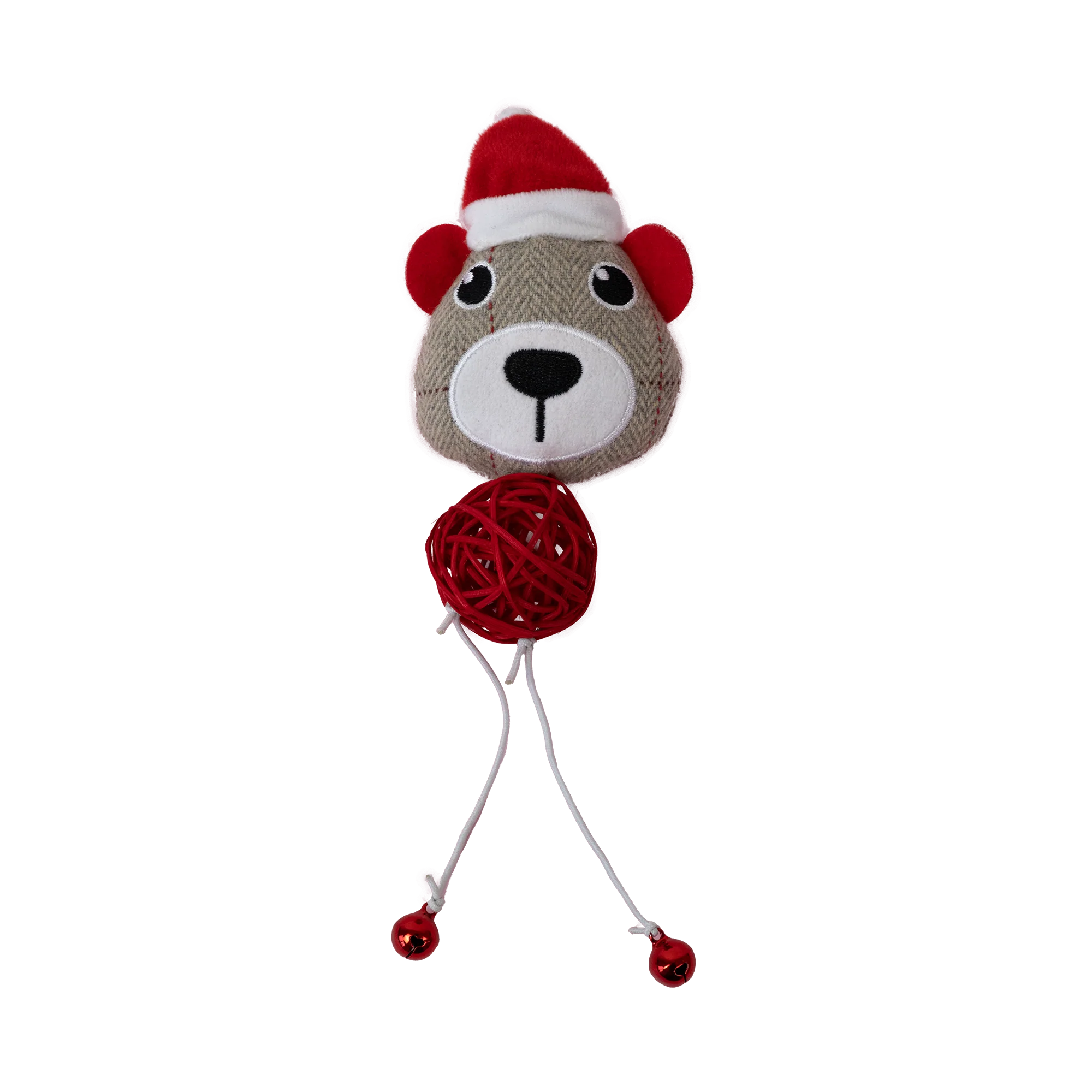 Dan & Sam - Christmas Rattan Ball Mouse (23cm) - Image 3