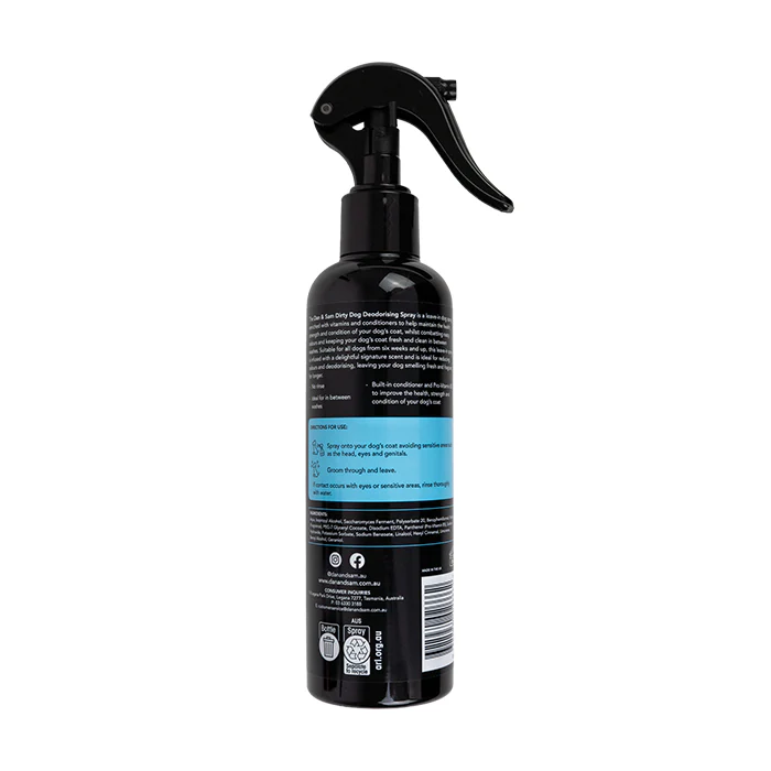Dan & Sam Dirty Dog Deodorising Spray 250ml - Image 2