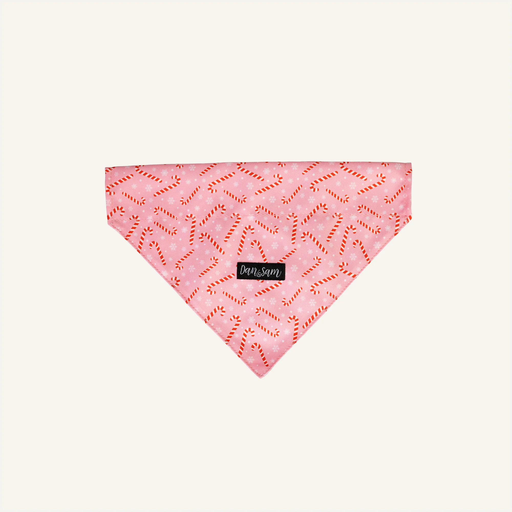 Dan & Sam - Dog Bandana (Candy Cane Kisses) - Image 2