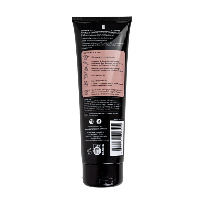 Dan & Sam Hairytale Ending Anti-Tangle Dog Shampoo 250ml - Image 2