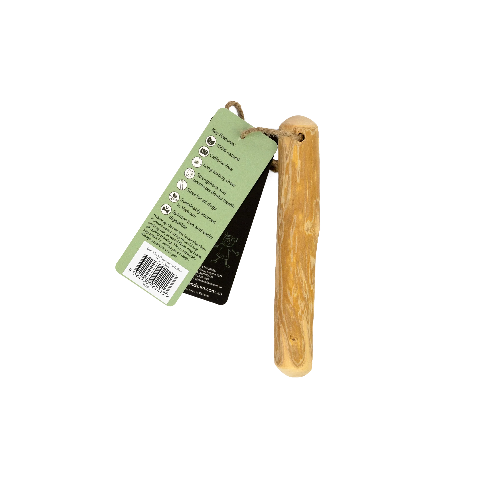 Dan & Sam - Natural Coffee Wood Chew (Small) - Image 3