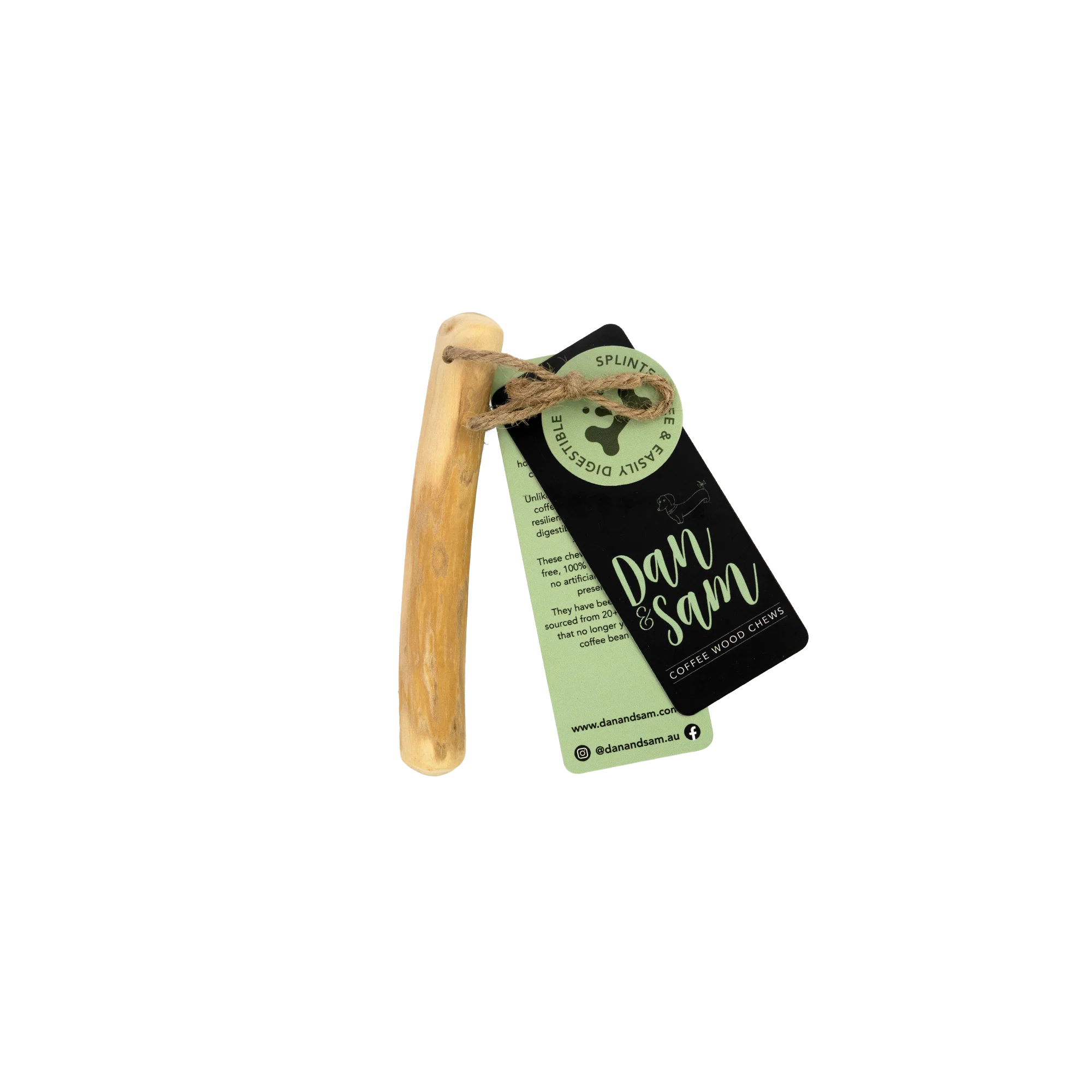 Dan & Sam - Natural Coffee Wood Chew (X-Small)