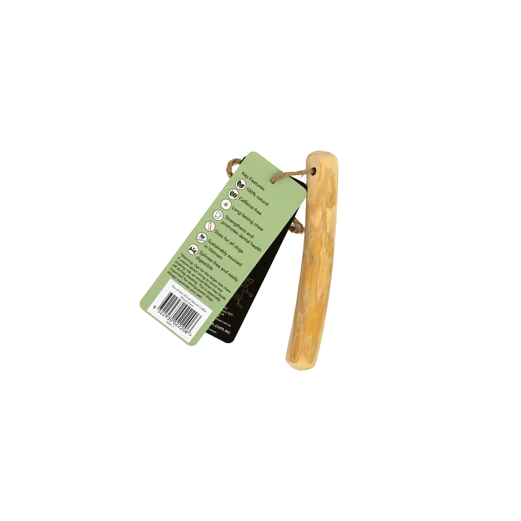 Dan & Sam - Natural Coffee Wood Chew (X-Small) - Image 3
