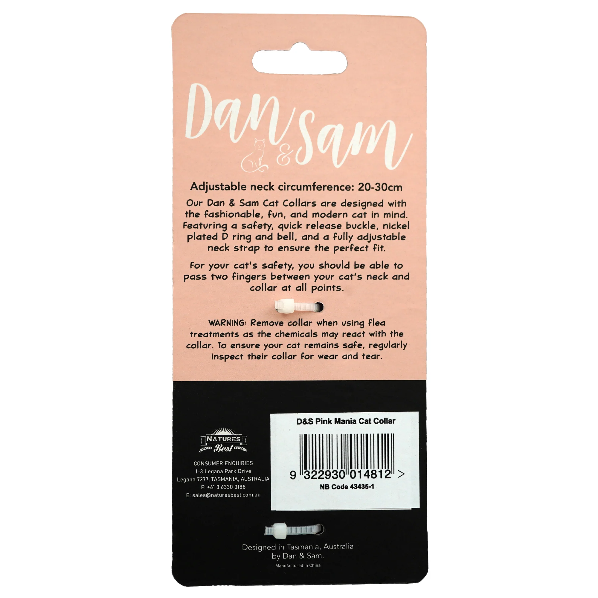 Dan & Sam - Cat Collar (Pink Mania) - Image 3