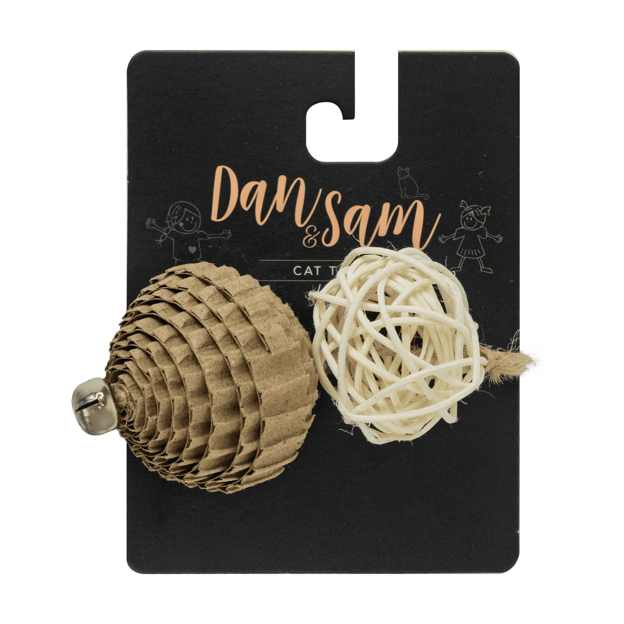 Dan & Sam Rattan Ball Stick Cat Toy