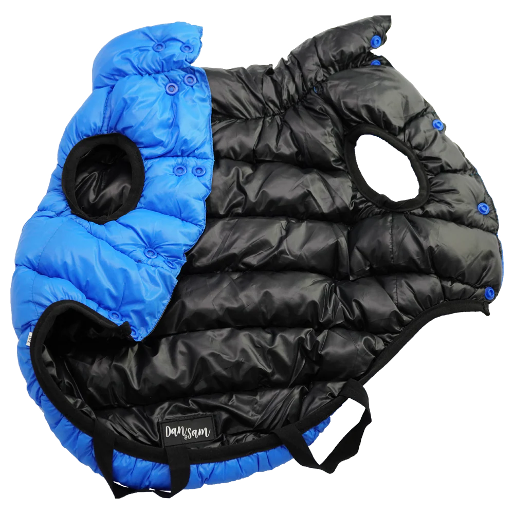 Dan & Sam - Reversible Puffer Jacket (Blue/Black) - Image 3
