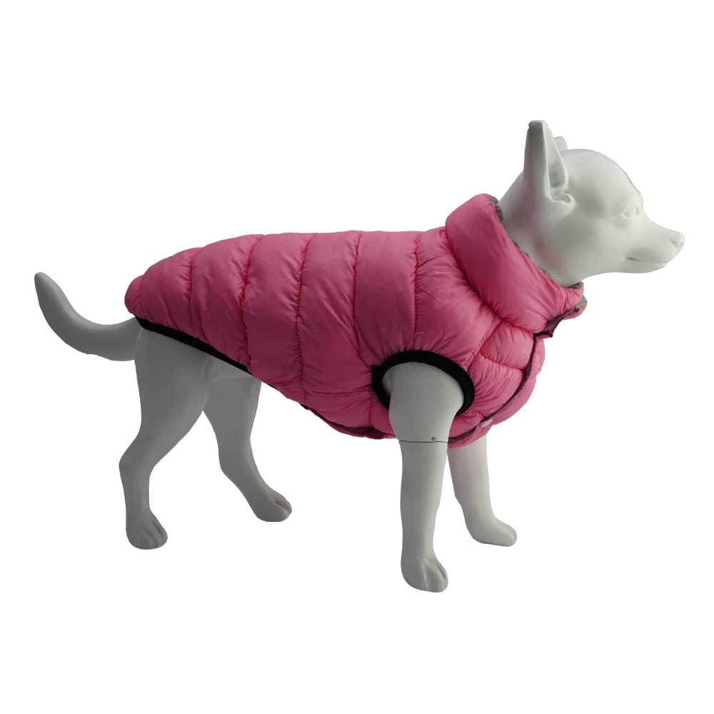 Dan & Sam - Reversible Puffer Jacket (Pink/Grey)