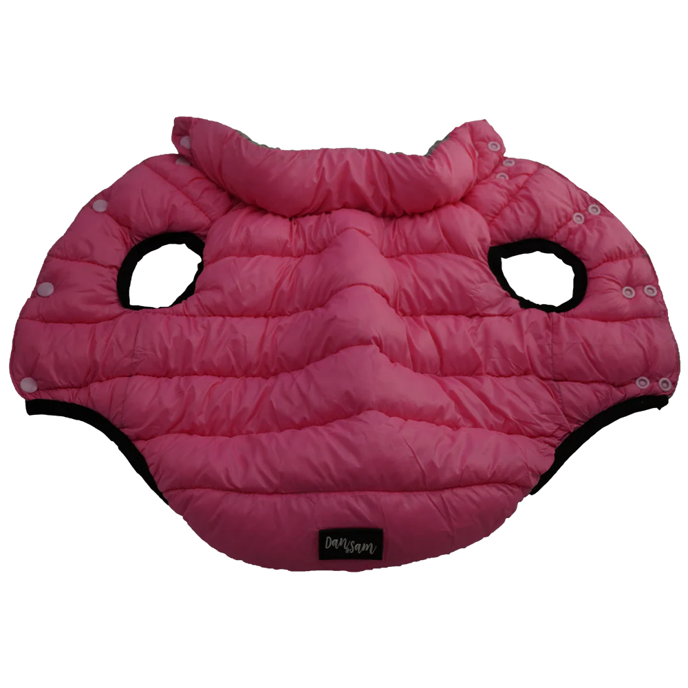 Dan & Sam - Reversible Puffer Jacket (Pink/Grey) - Image 5