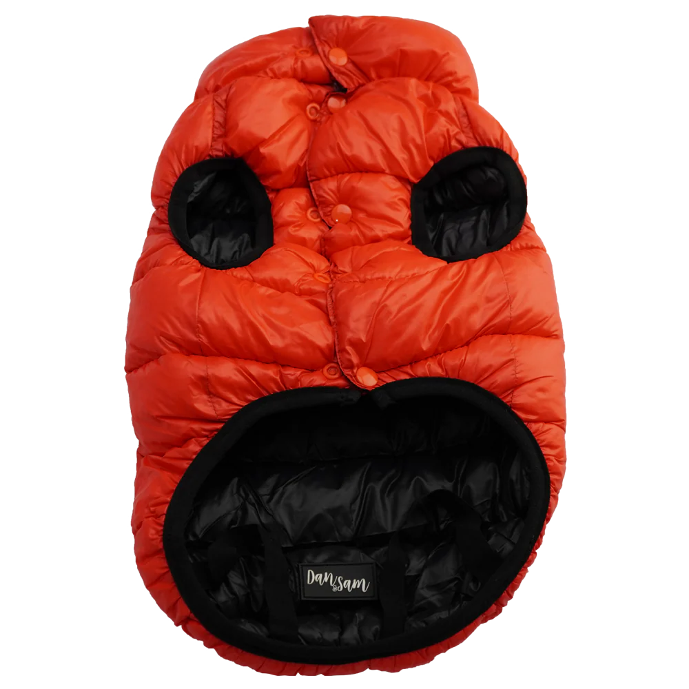 Dan & Sam - Reversible Puffer Jacket (Red/Black) - Image 2