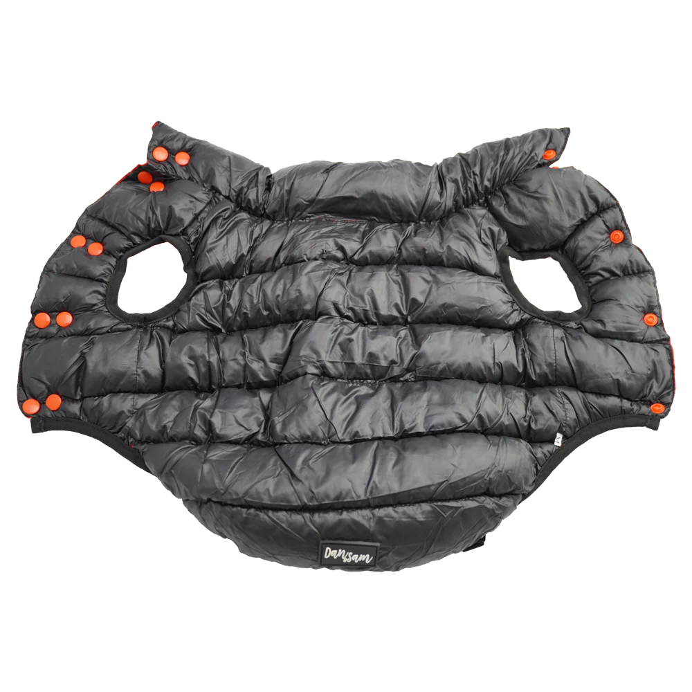 Dan & Sam - Reversible Puffer Jacket (Red/Black) - Image 4