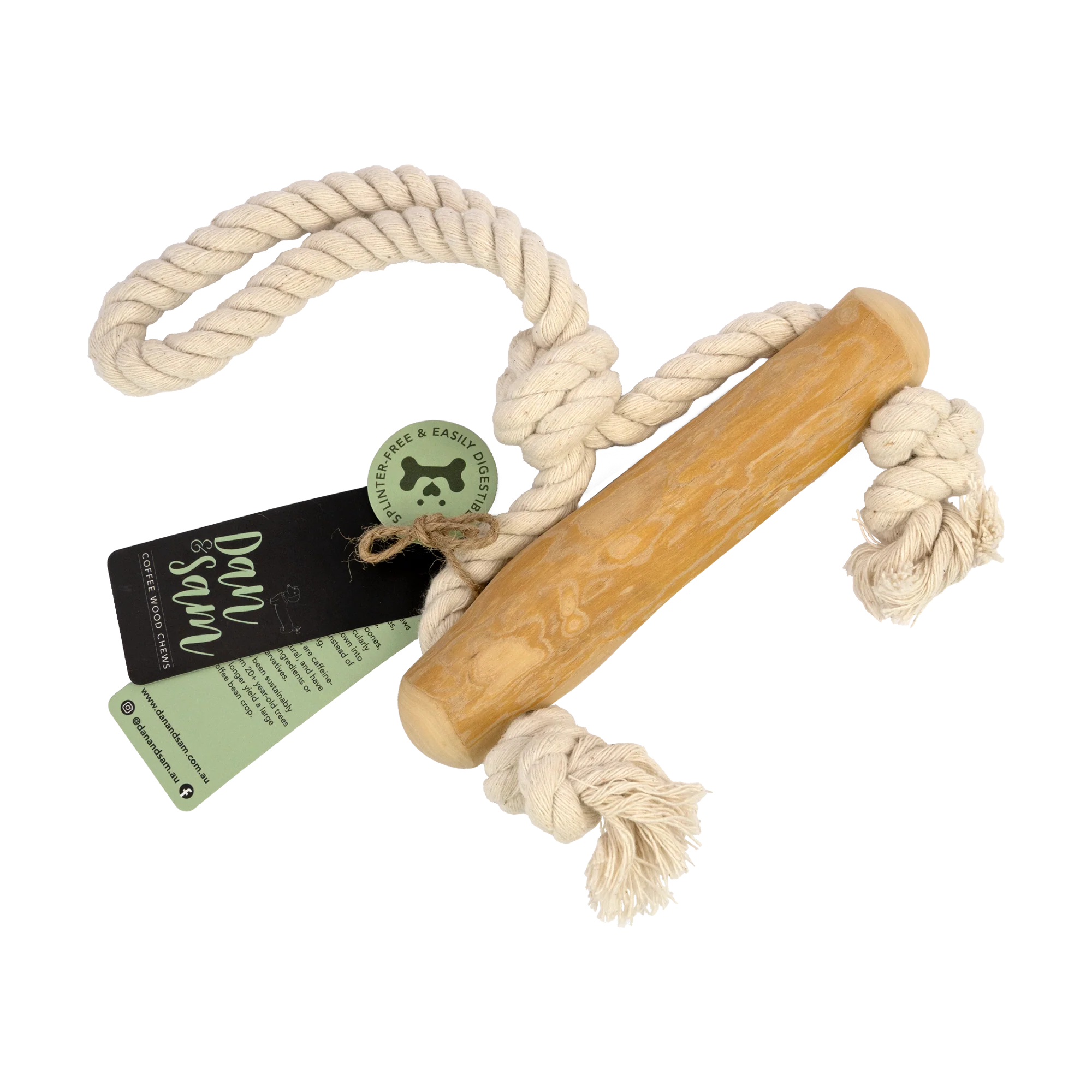 Dan & Sam - Trapeze Coffee Wood Rope Toy