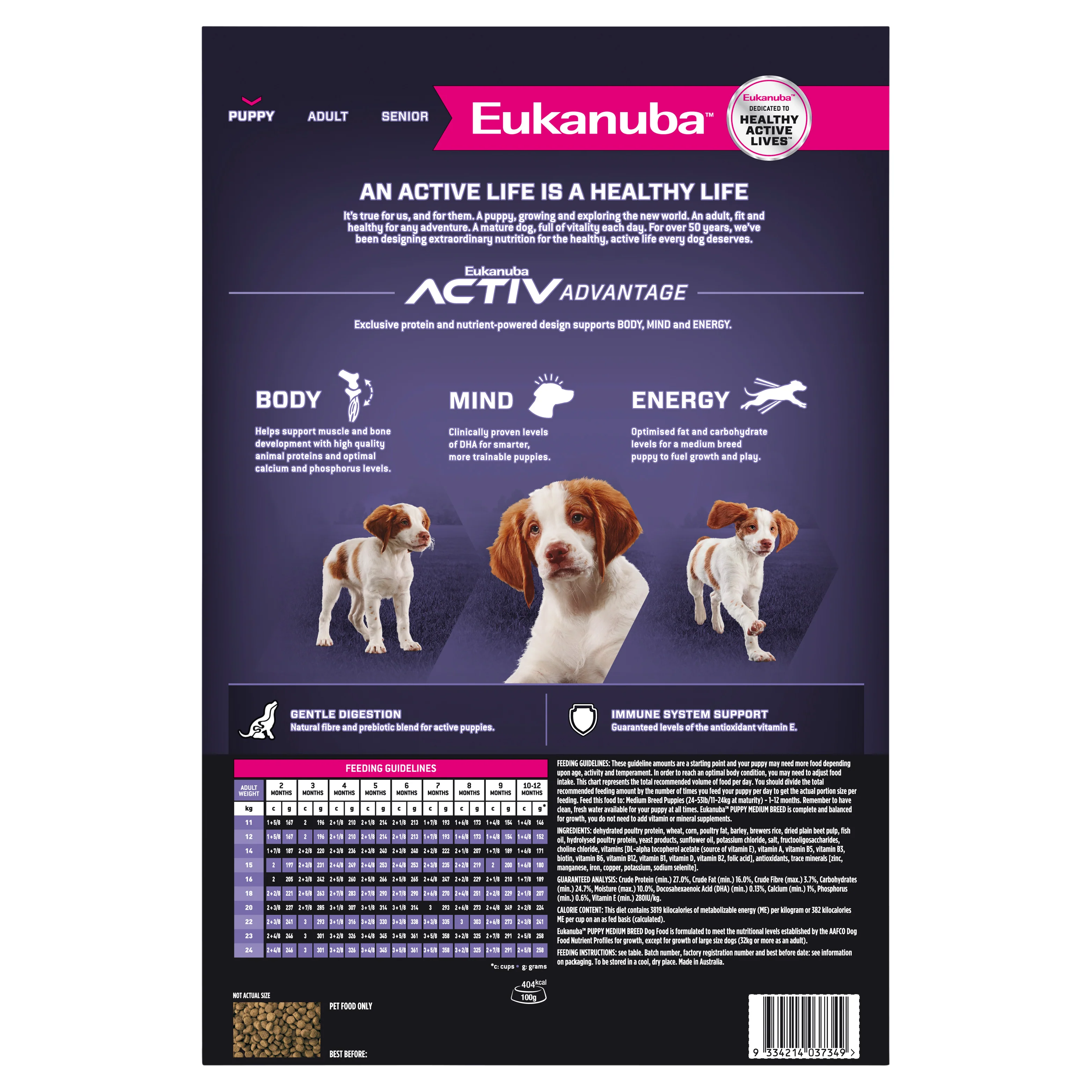 Eukanuba - Medium Breed Puppy Dry Food (15kg) - Image 3