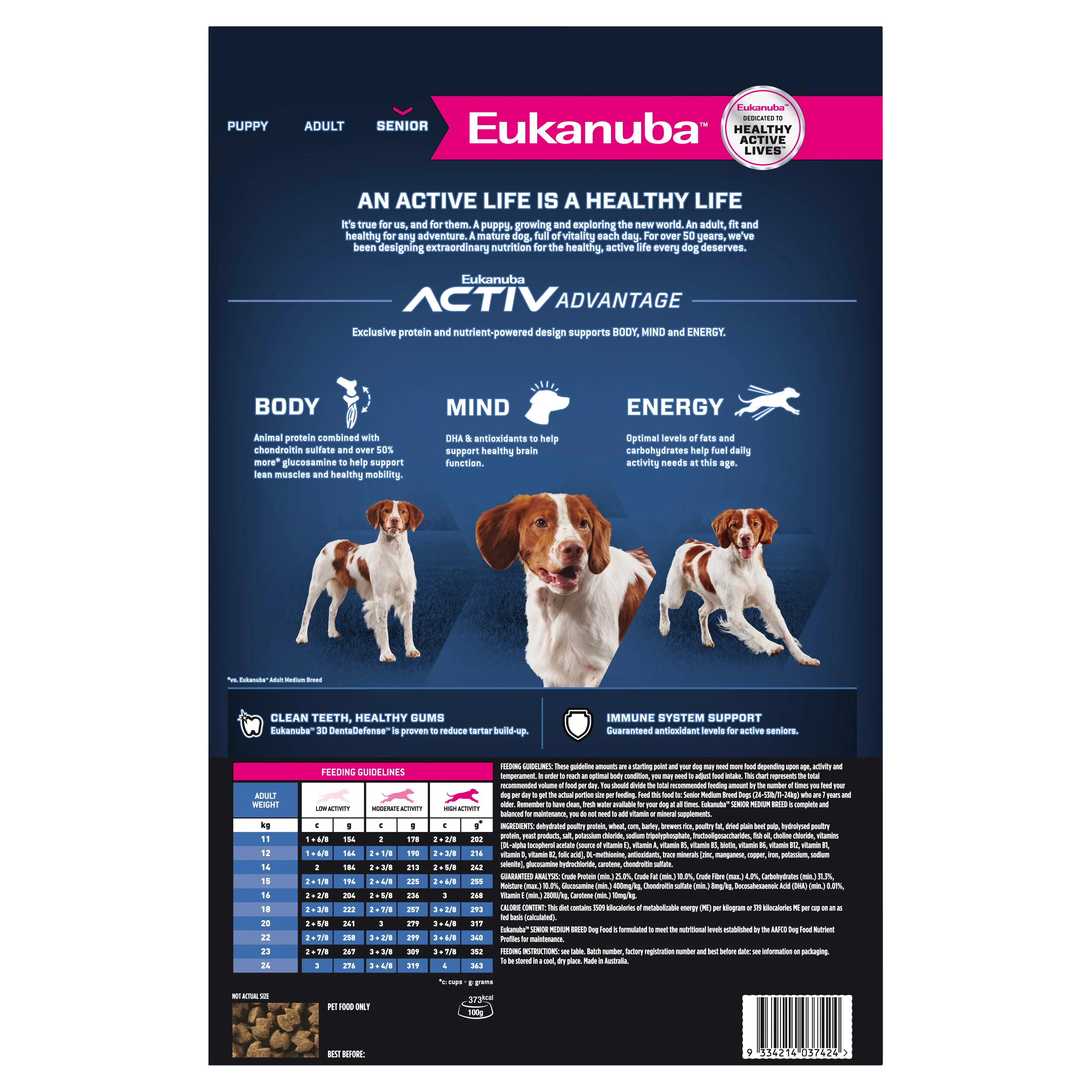 Eukanuba - Medium Breed Senior Adult Dog Dry Food (15kg) - Image 2