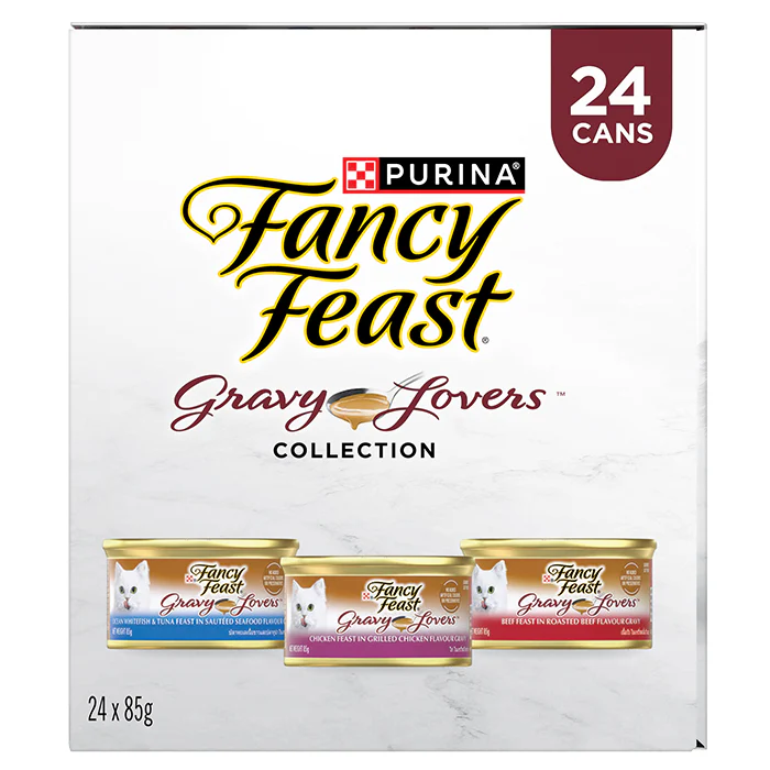FANCY FEAST - Adult Gravy Lovers Poultry & Beef Collection Wet Cat Food (85g x 24pk) - Image 4