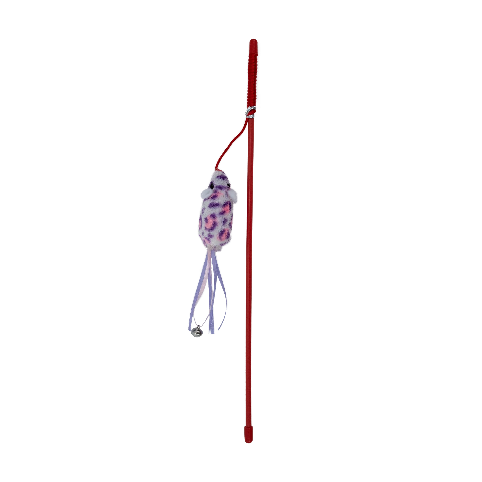 Feline First Purple Print Mouse Cat Wand - Image 2