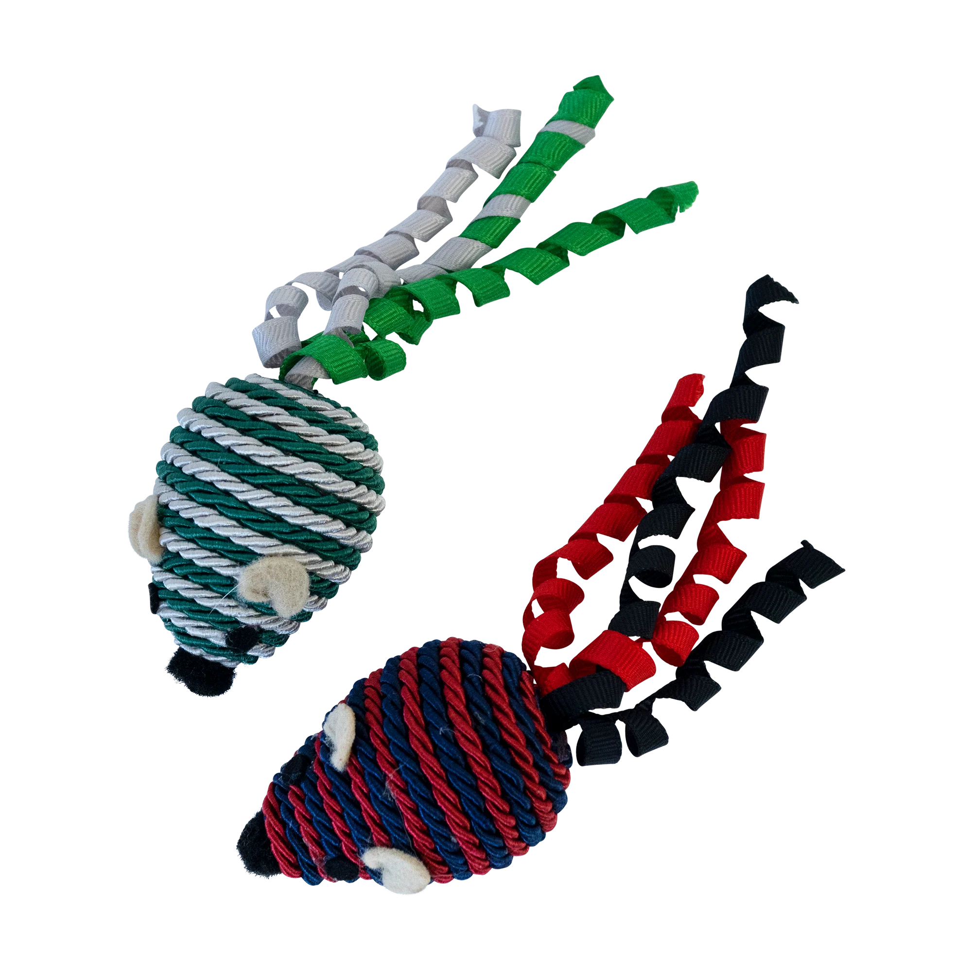 Feline First Red and White Striped Mice 2pk