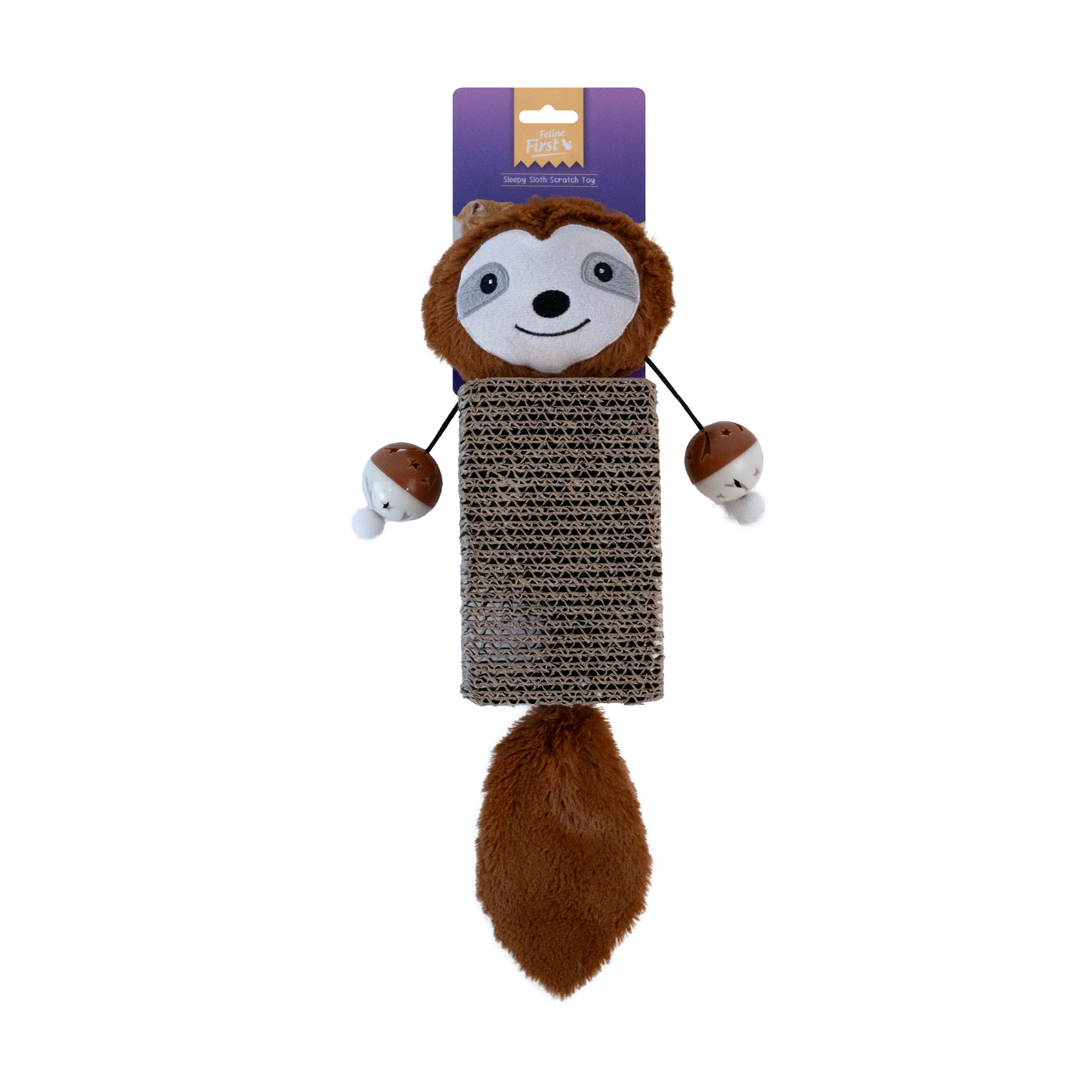 Feline First Sleepy Sloth Scratch Cat Toy