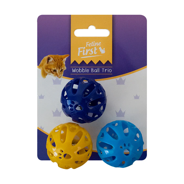 Feline First Wobble Ball Trio