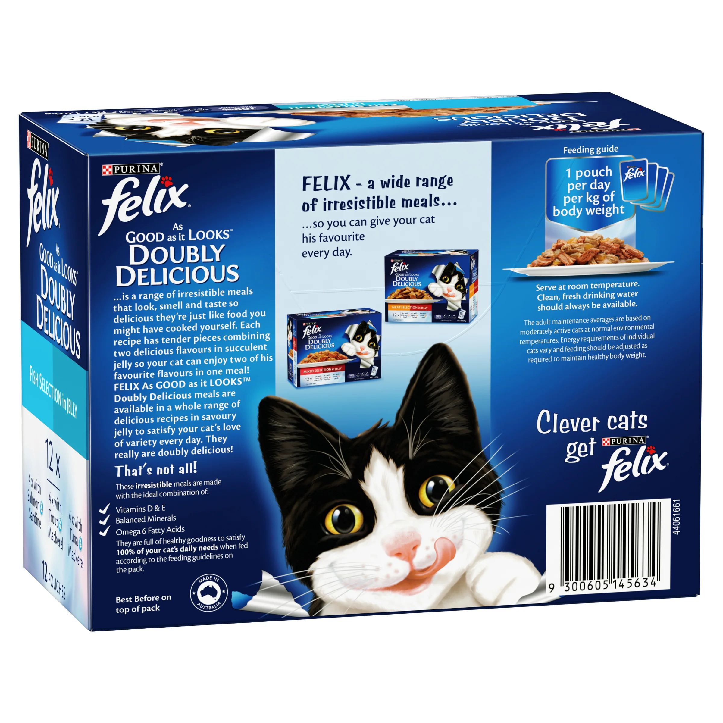 FELIX - Adult Doubly Delicious Fish Selection in Jelly Wet Cat Food (85g x 12pk) - Image 4