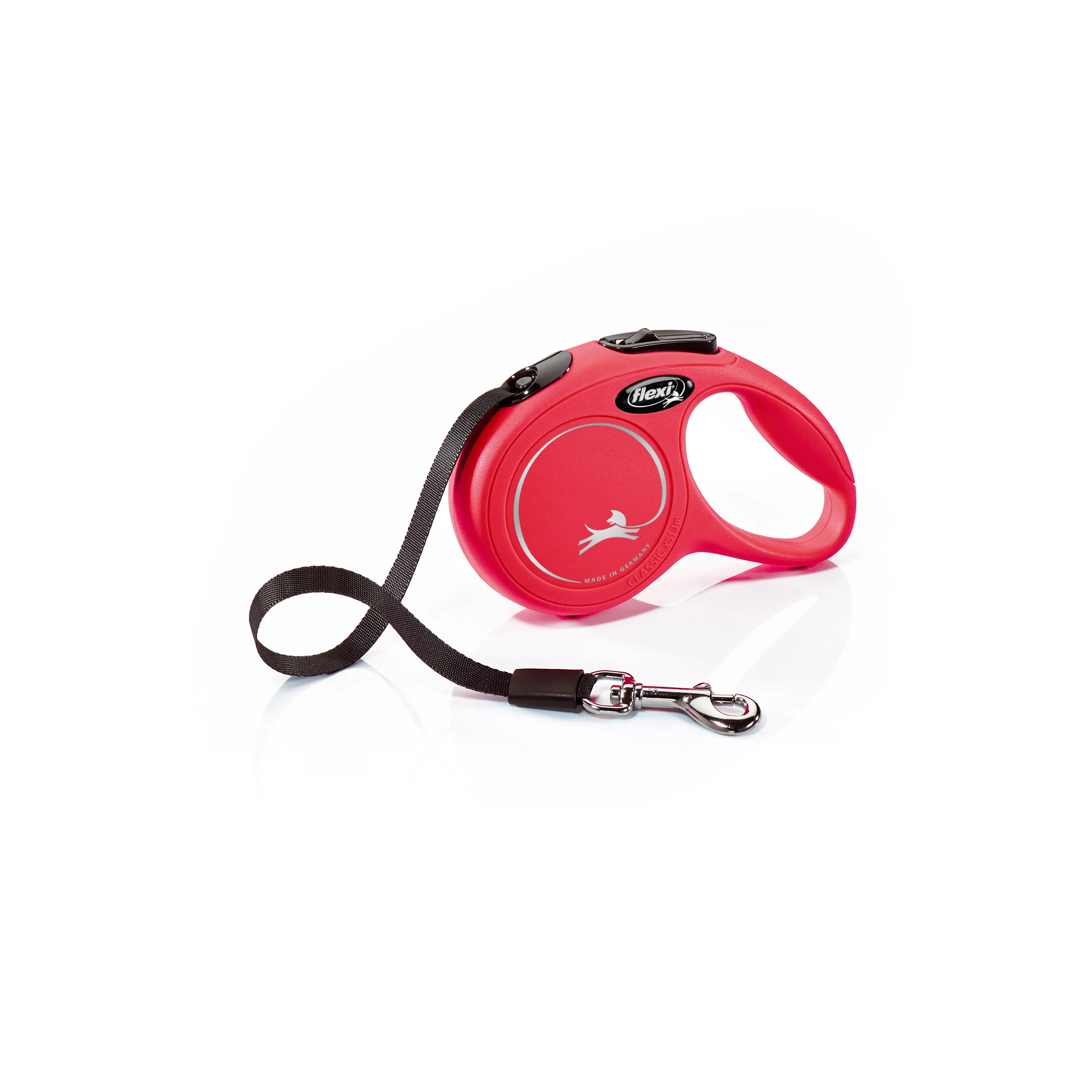 Flexi - New Classic Retractable Tape Lead for X-Small Dog Red (3m) - Image 4