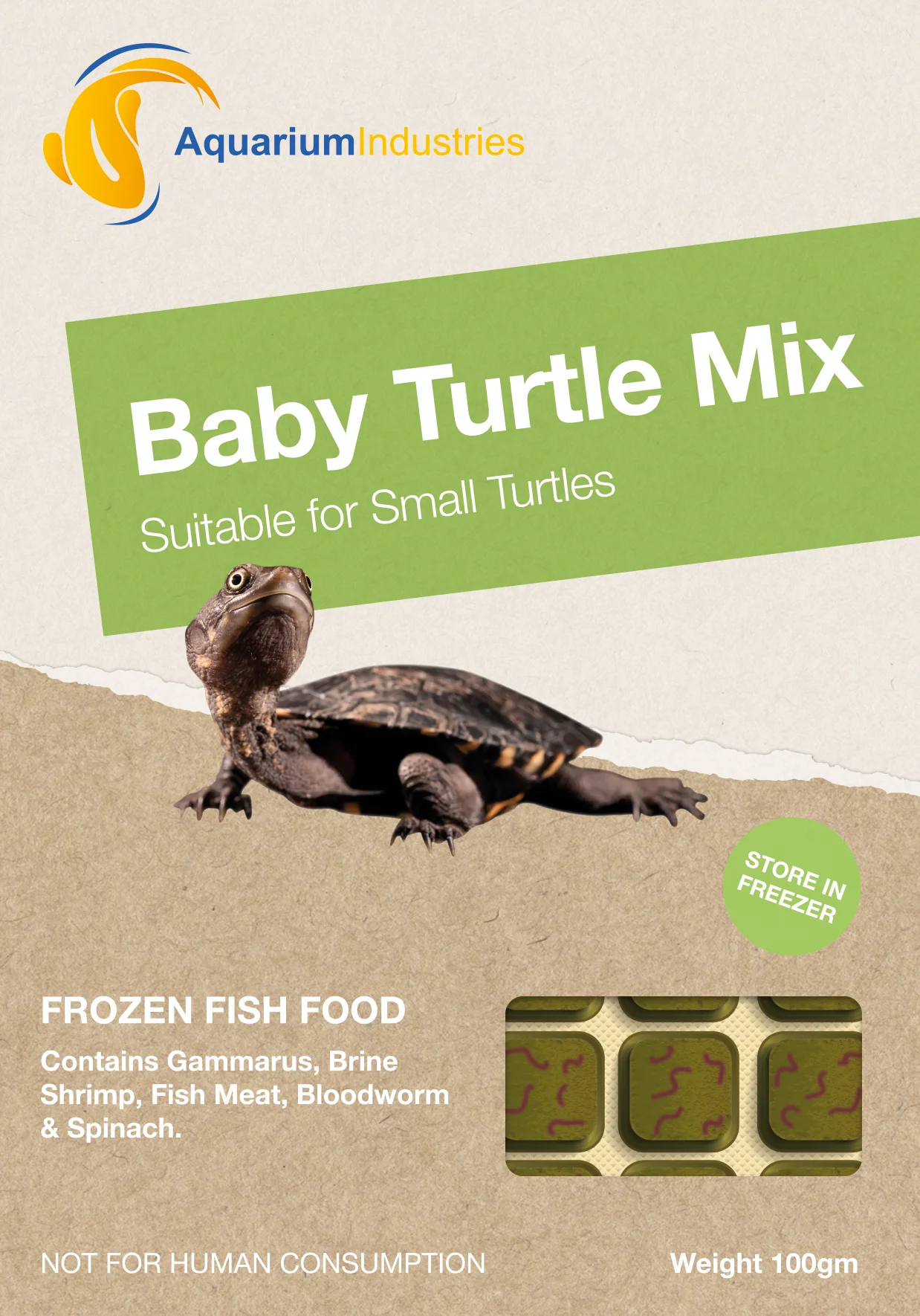 Frozen Baby Turtle Mix (100g) - Image 2